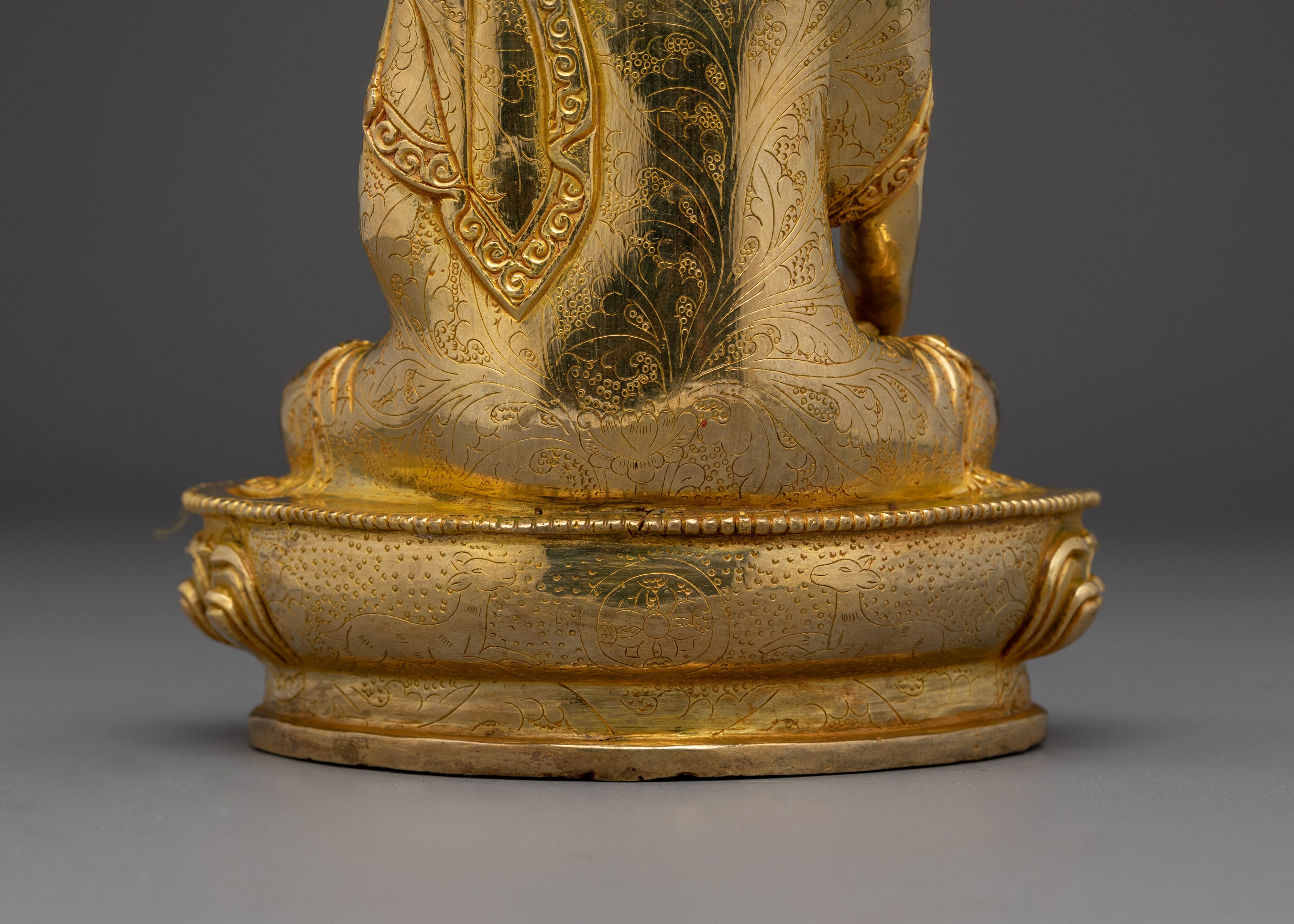 Ratnasambhava Buddha Statue in Copper | Meditation Altar & Shrine Decor