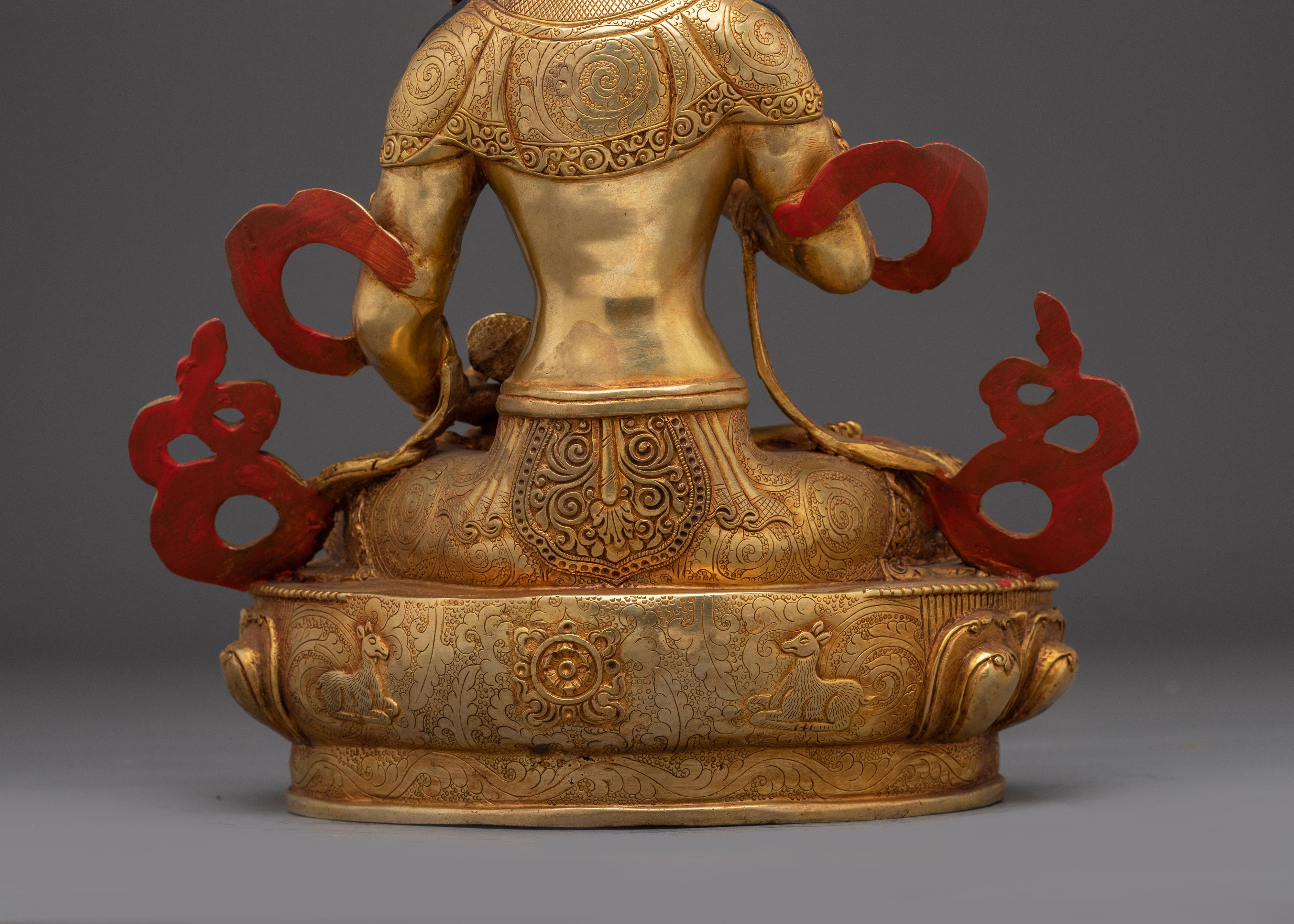 Vajrasattva Statue with 24K Gold Gilding | Spiritual & Meditation Decor