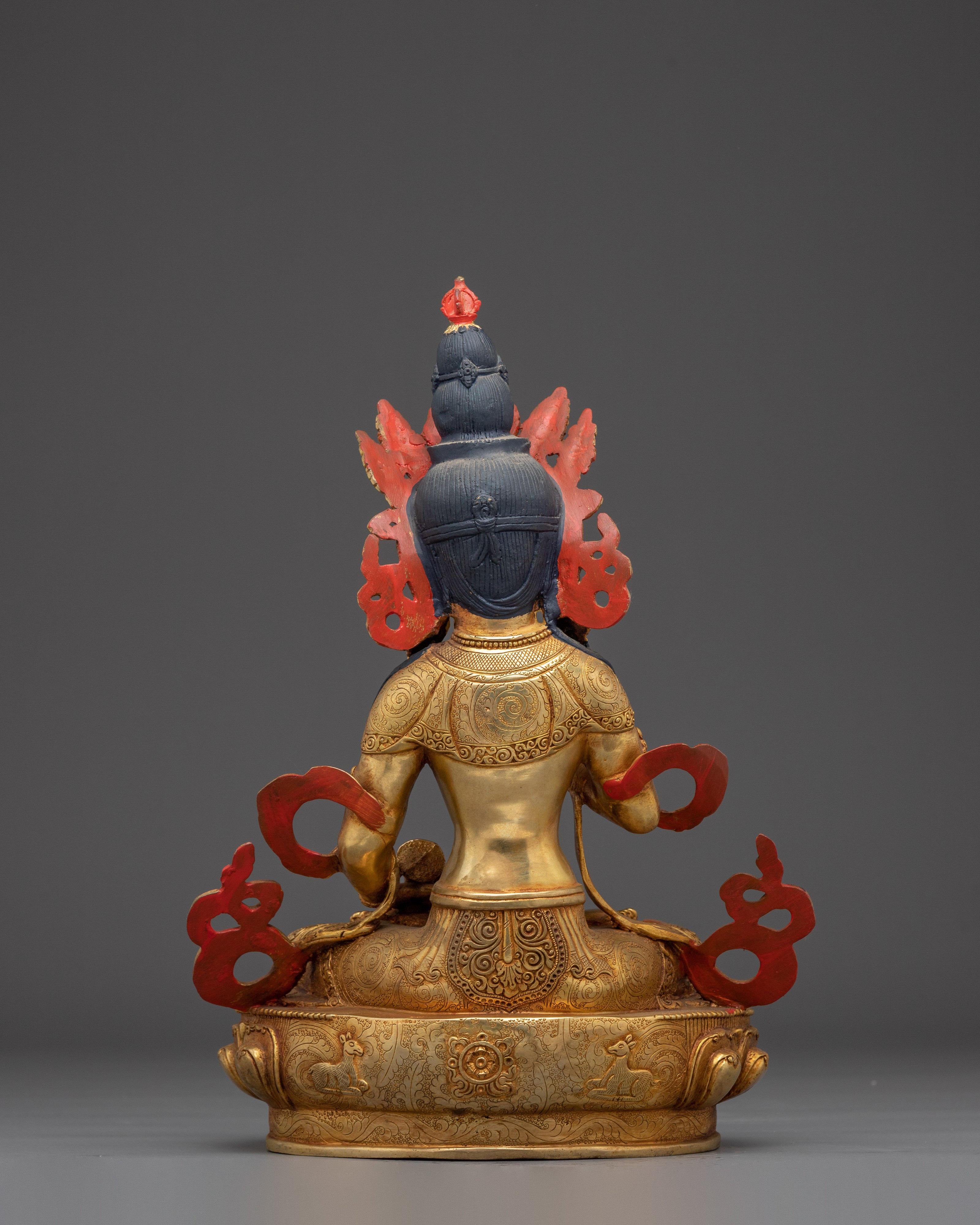 Vajrasattva Statue with 24K Gold Gilding | Spiritual & Meditation Decor