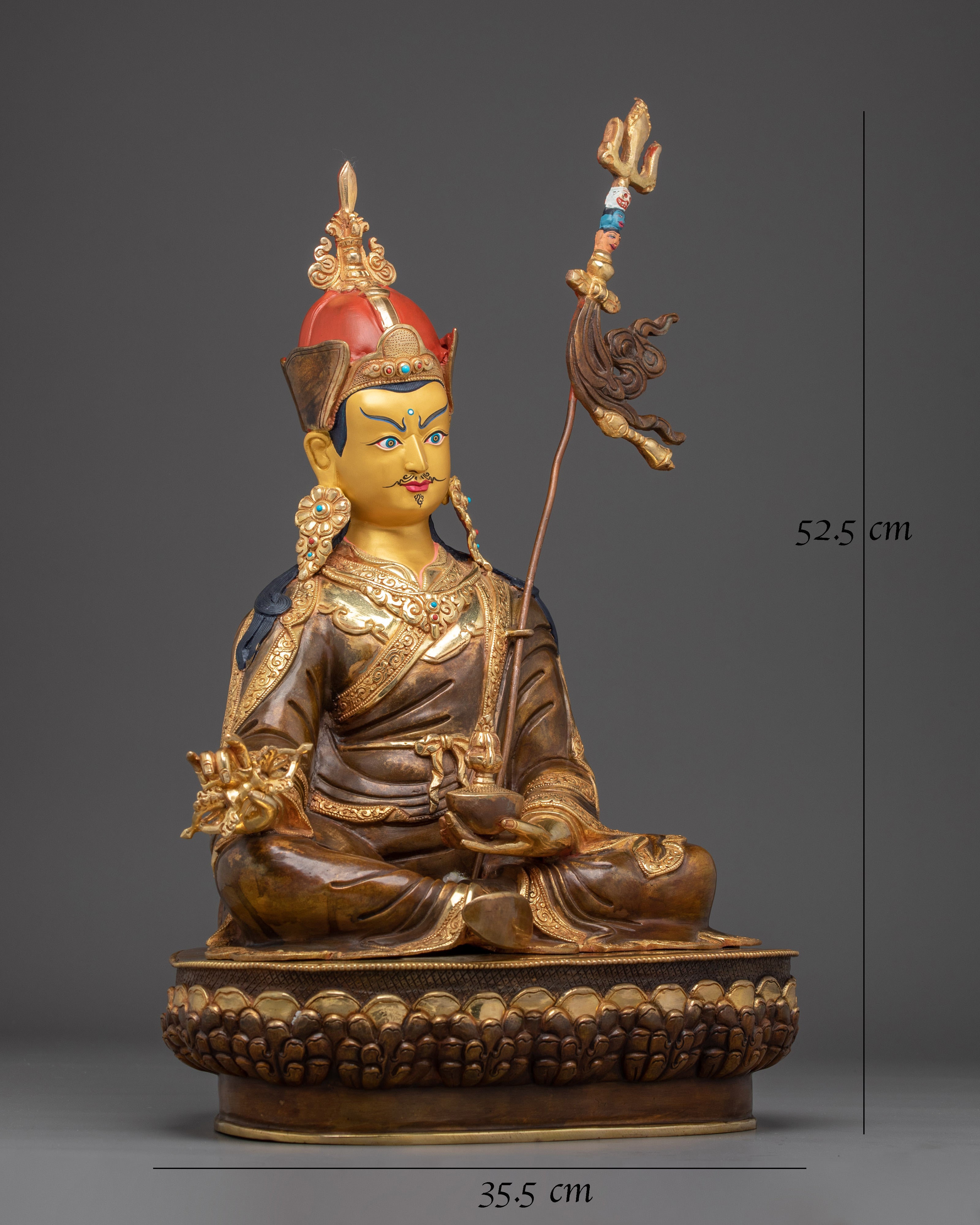 Guru Rinpoche (Padmasambhava) Copper Sculpture