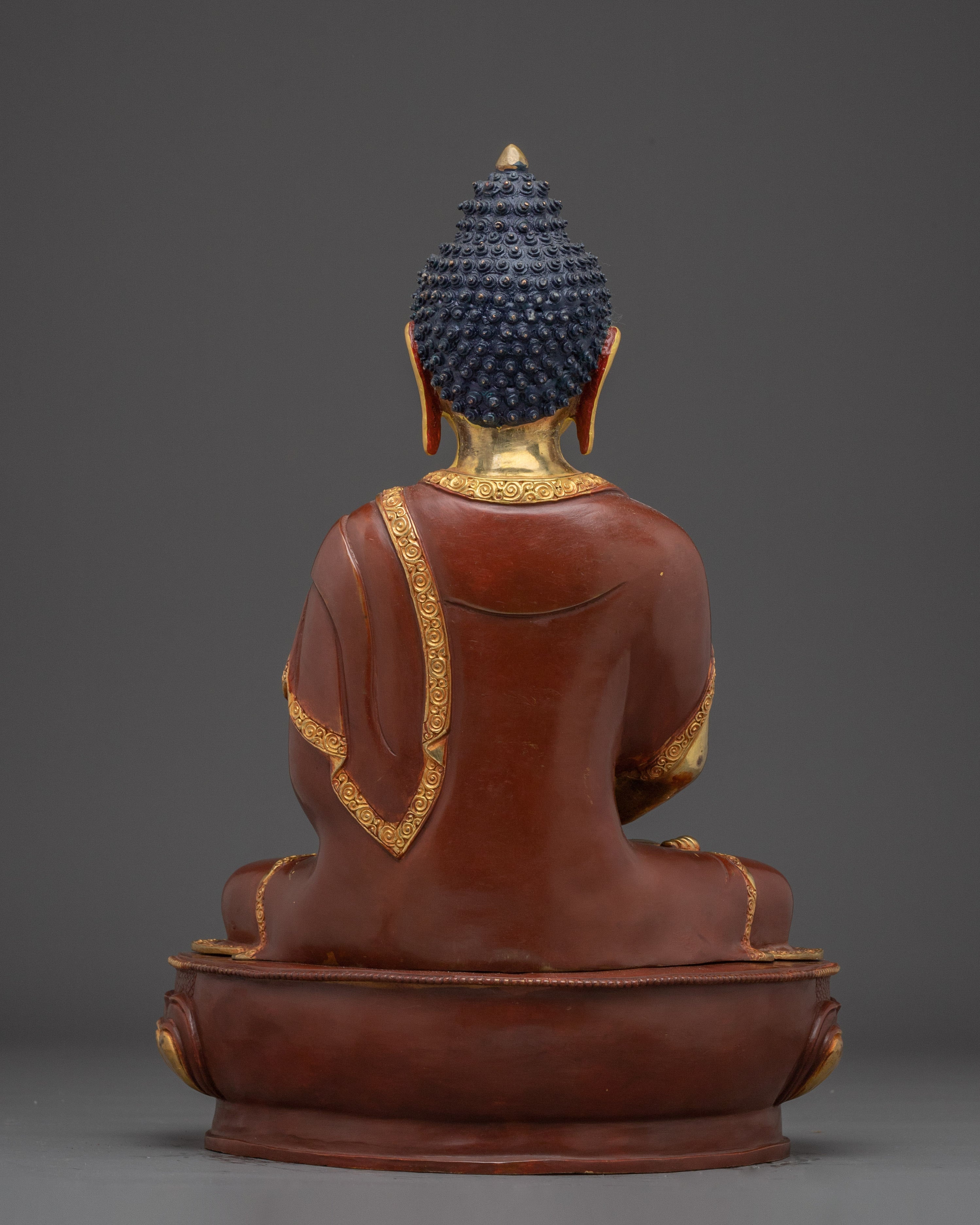 Amitabha Buddha in Gold Detailing Statue | Ideal for Meditation Spaces