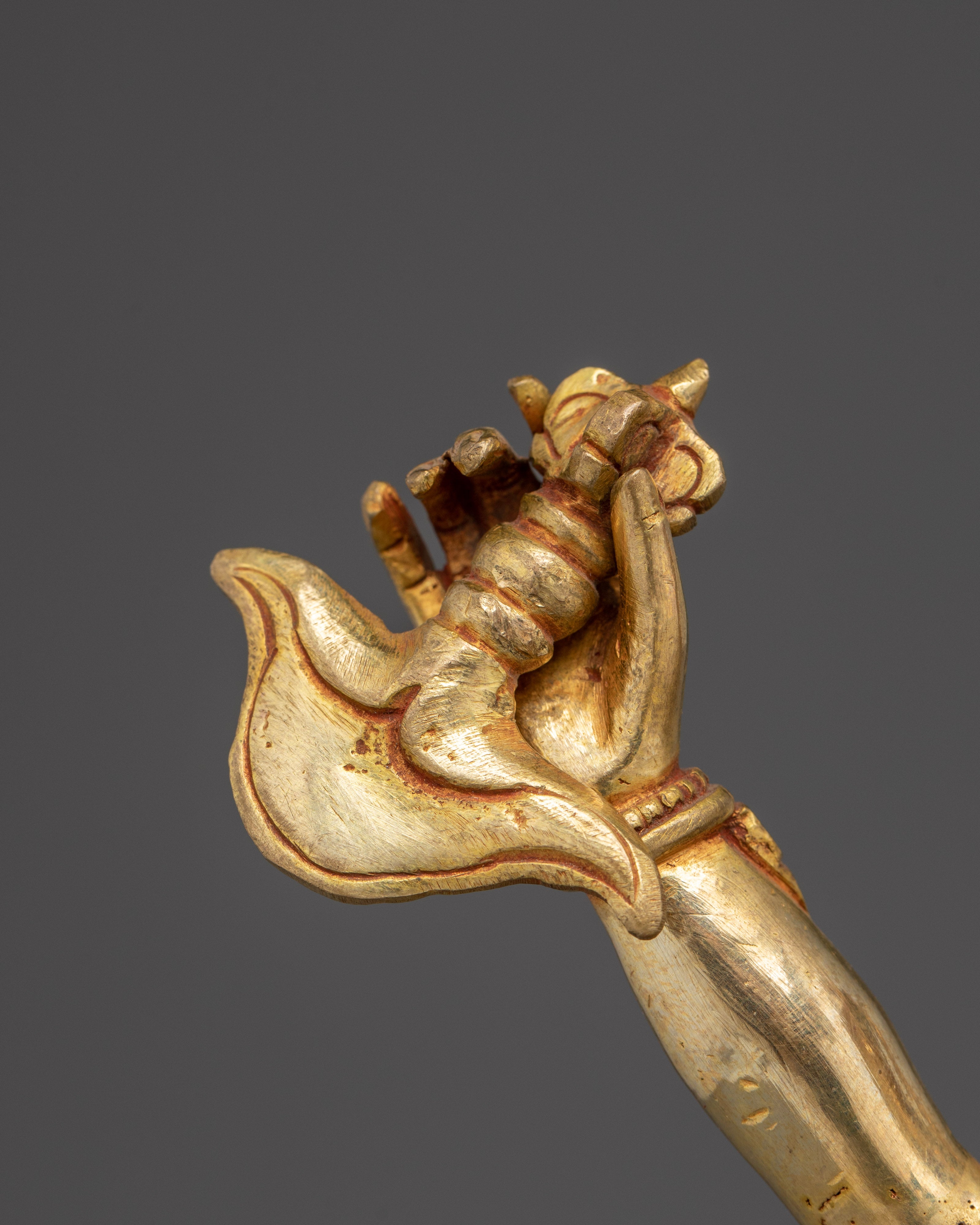 Tibetan Art Dorje Phagmo | Gold-Gilded Figure for Spiritual Liberation