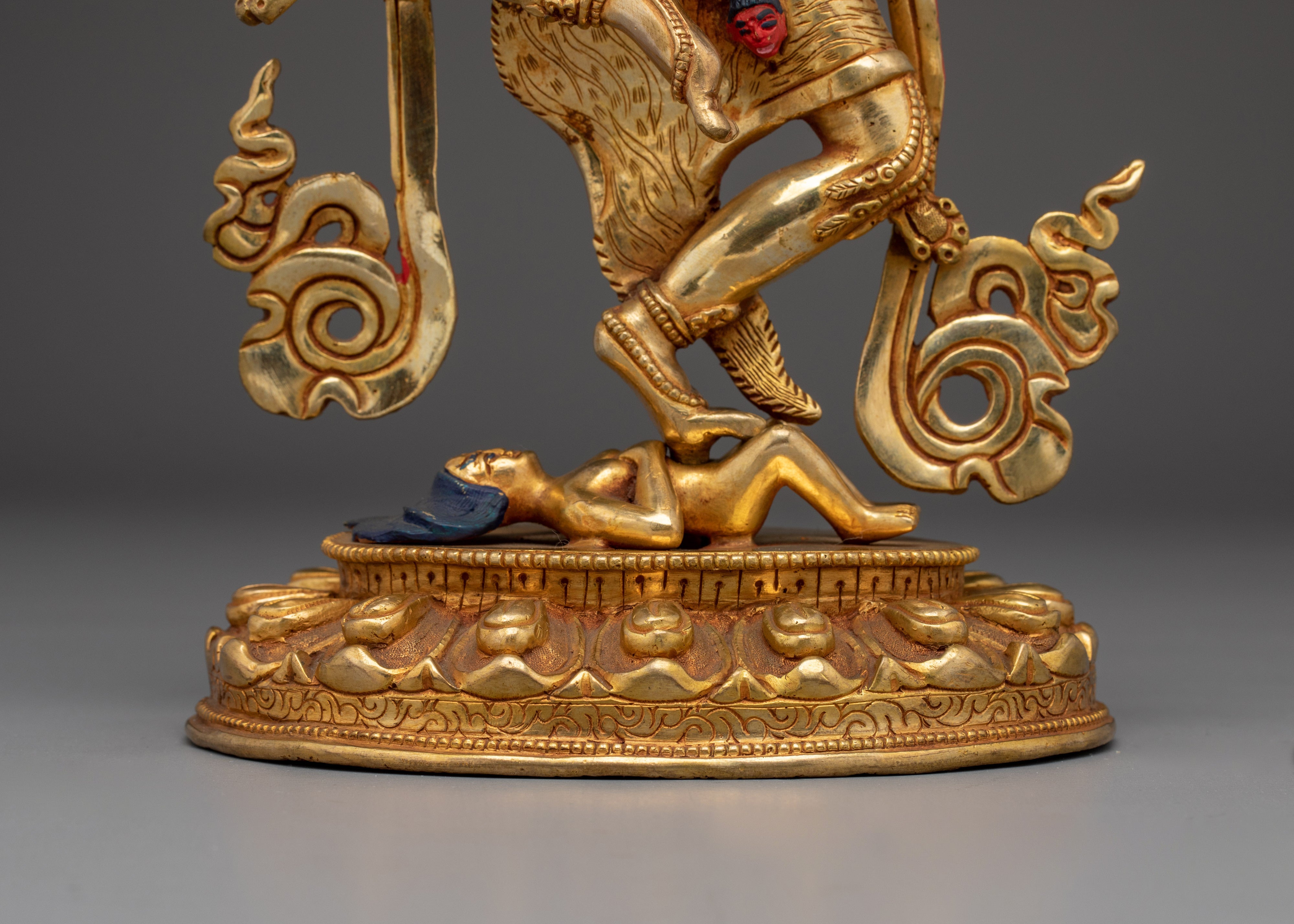 Tibetan Art Dorje Phagmo | Gold-Gilded Figure for Spiritual Liberation