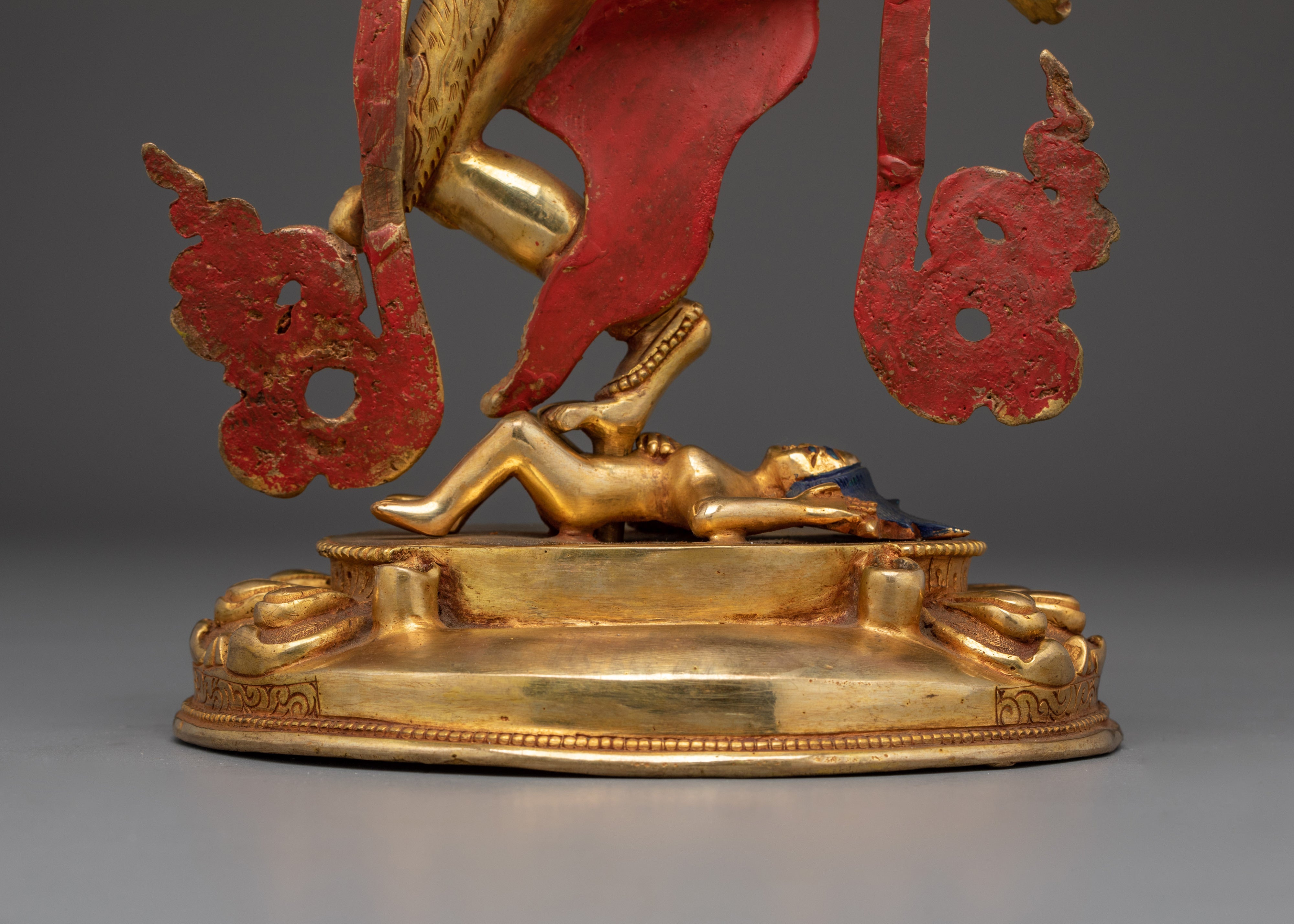 Tibetan Art Dorje Phagmo | Gold-Gilded Figure for Spiritual Liberation
