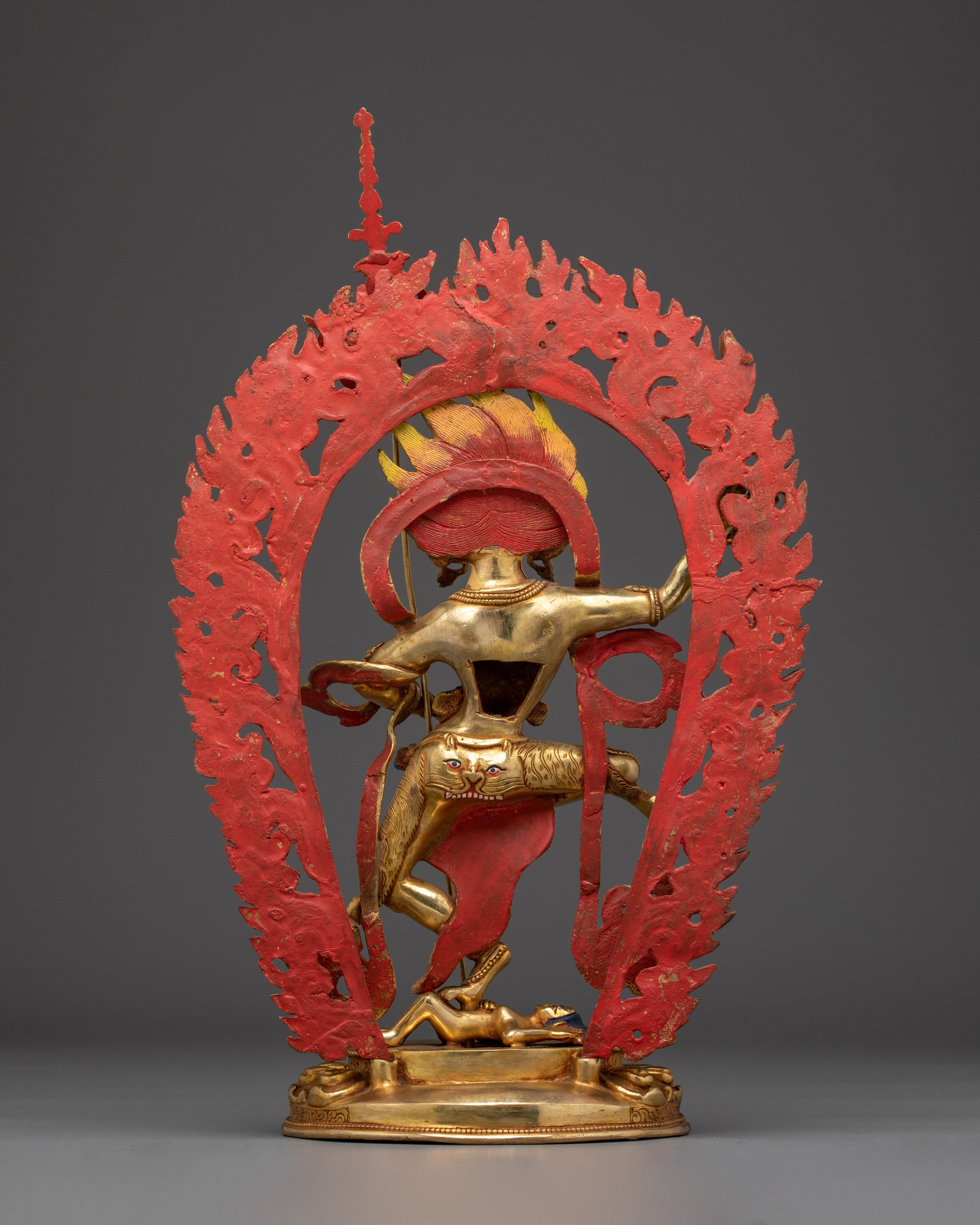 Tibetan Art Dorje Phagmo | Gold-Gilded Figure for Spiritual Liberation