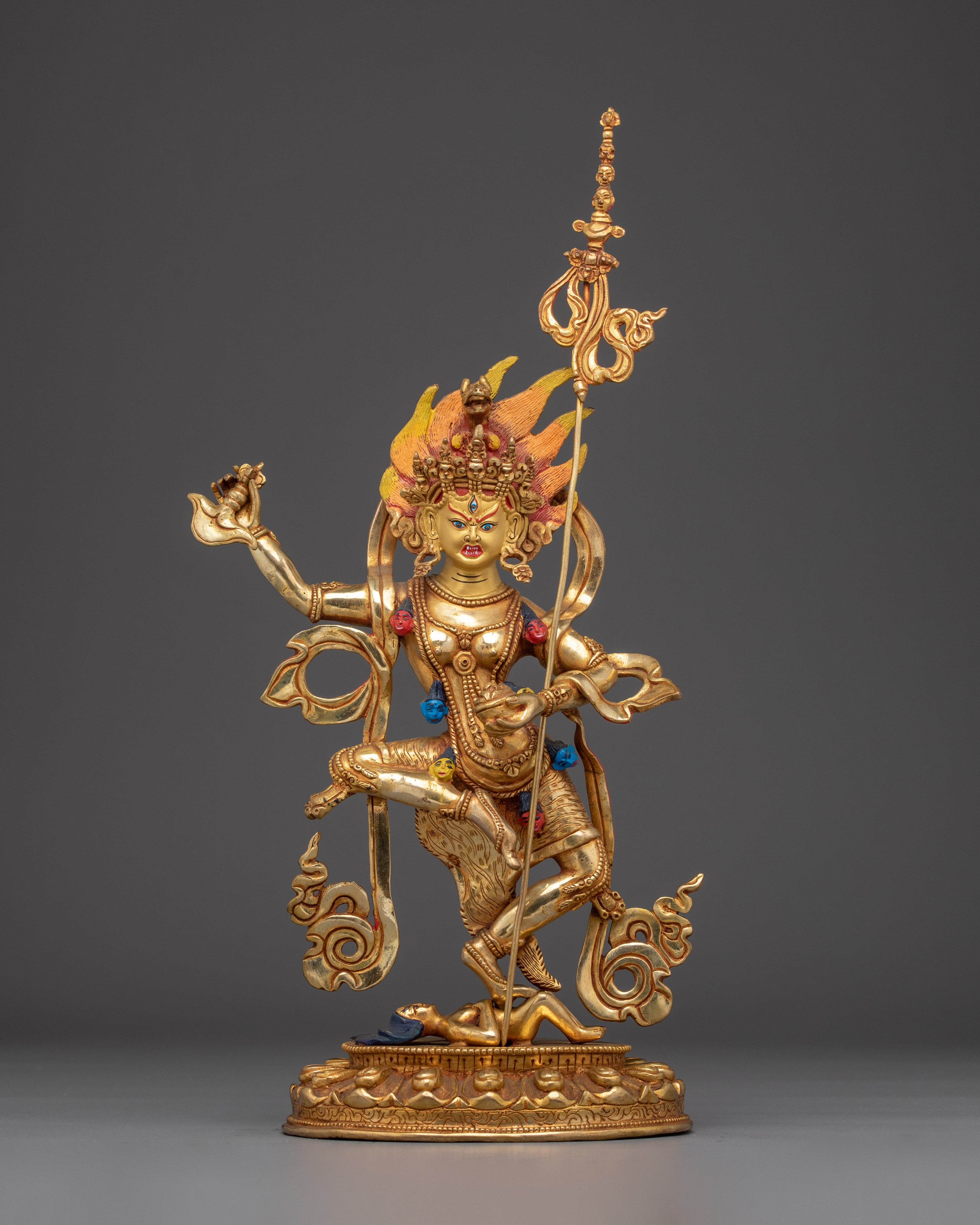 Tibetan Art Dorje Phagmo | Gold-Gilded Figure for Spiritual Liberation