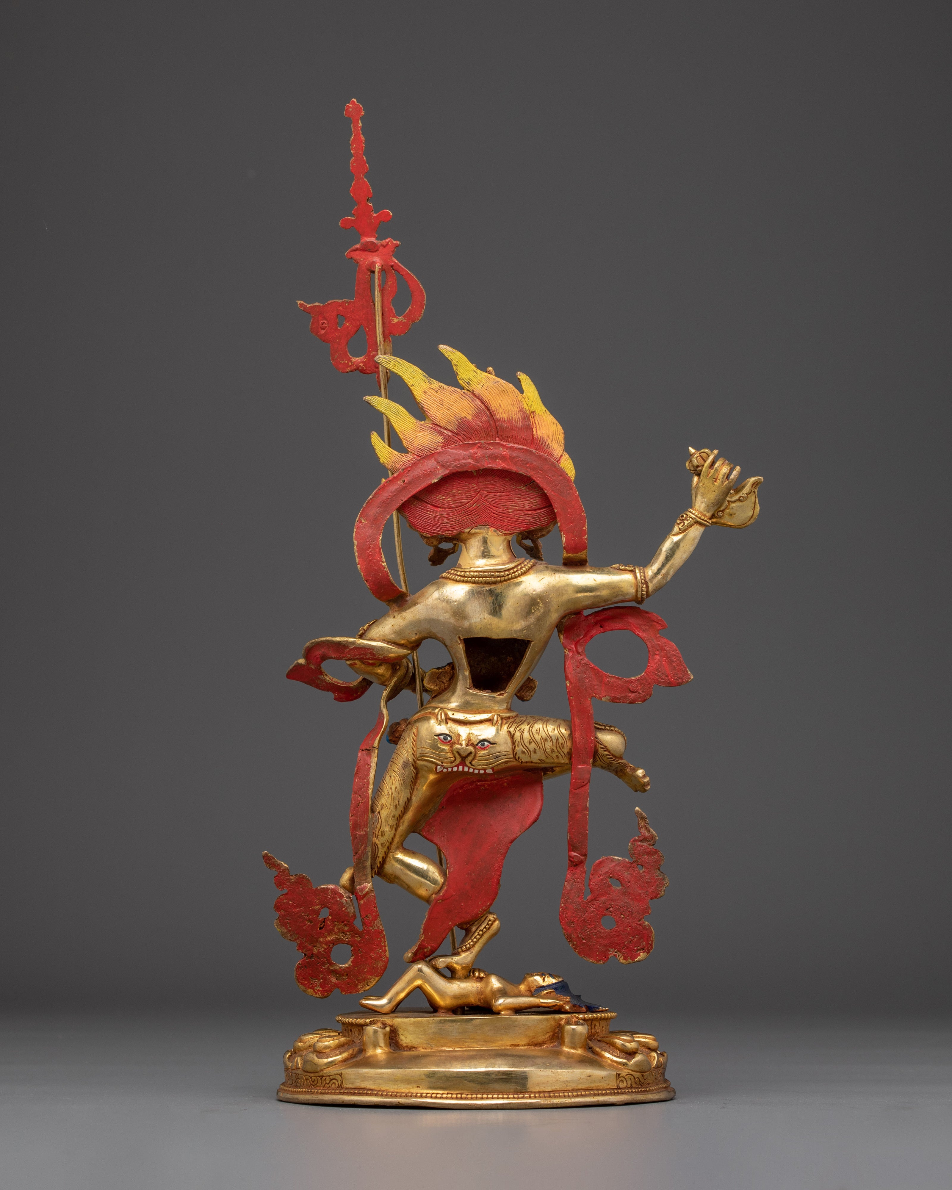 Tibetan Art Dorje Phagmo | Gold-Gilded Figure for Spiritual Liberation