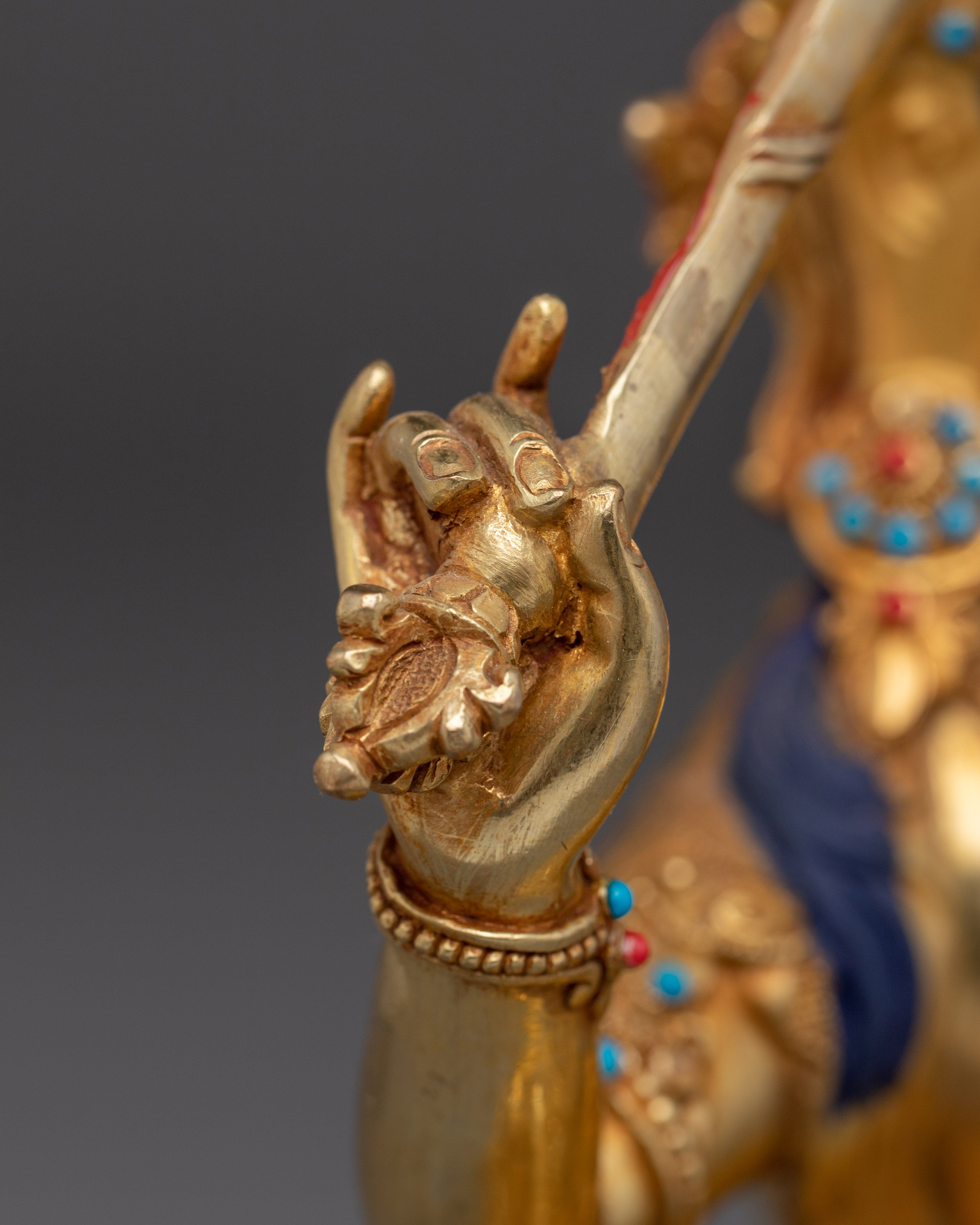 Vajrayana Deity Manjushri Handmade Art | Enlightened wisdom