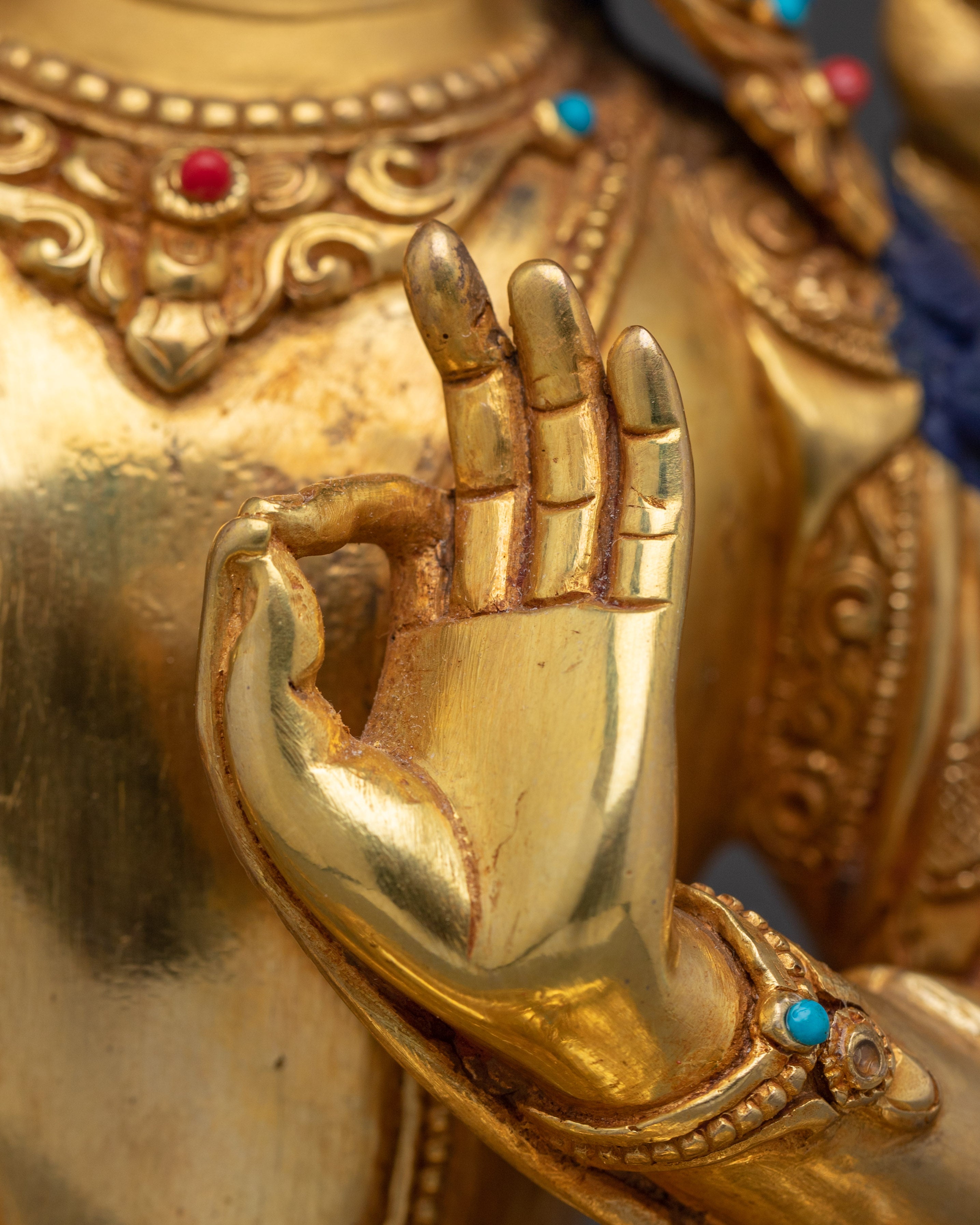 Vajrayana Deity Manjushri Handmade Art | Enlightened wisdom