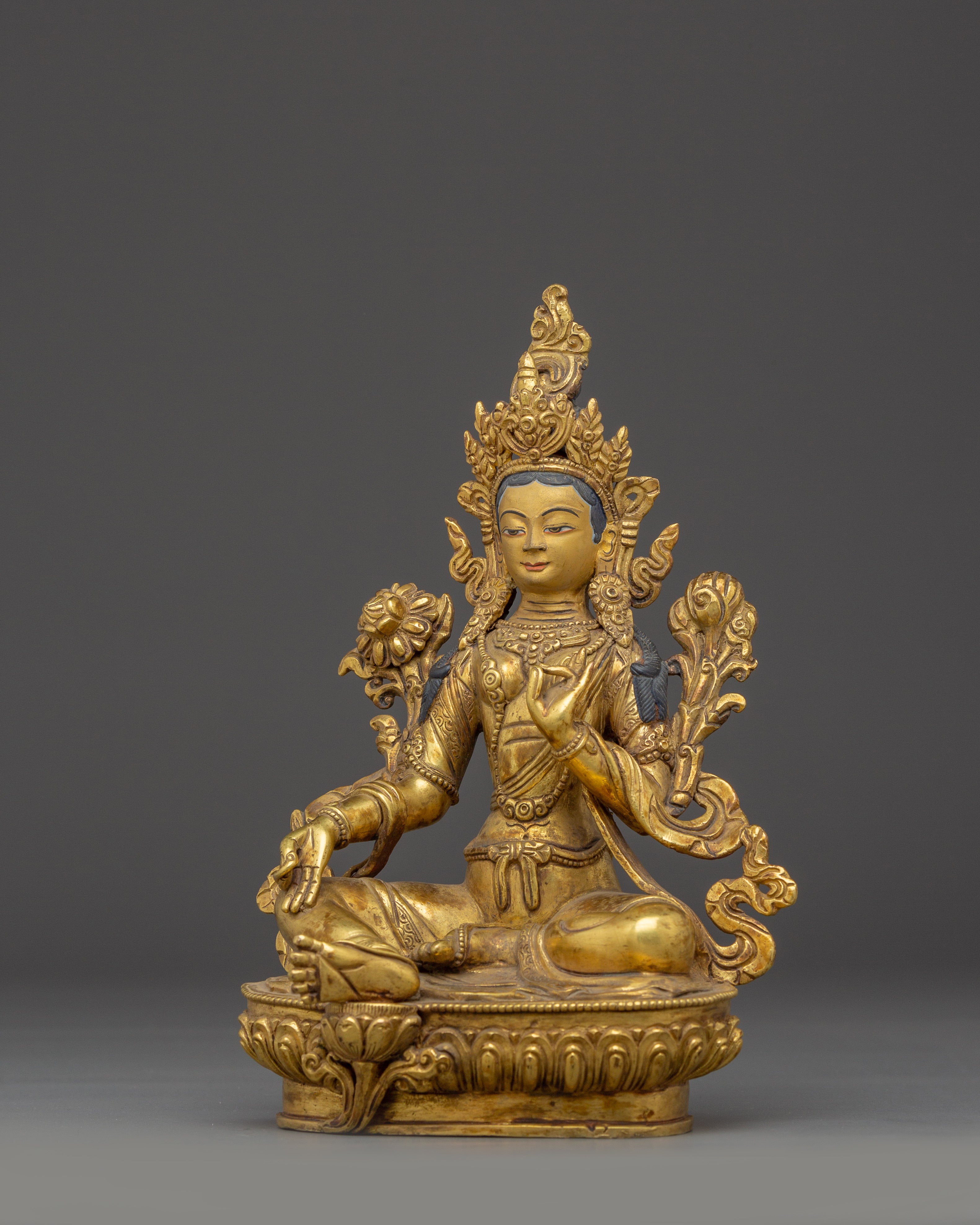 Spiritual Healing Deity Green Tara Art | Mother of Liberation
