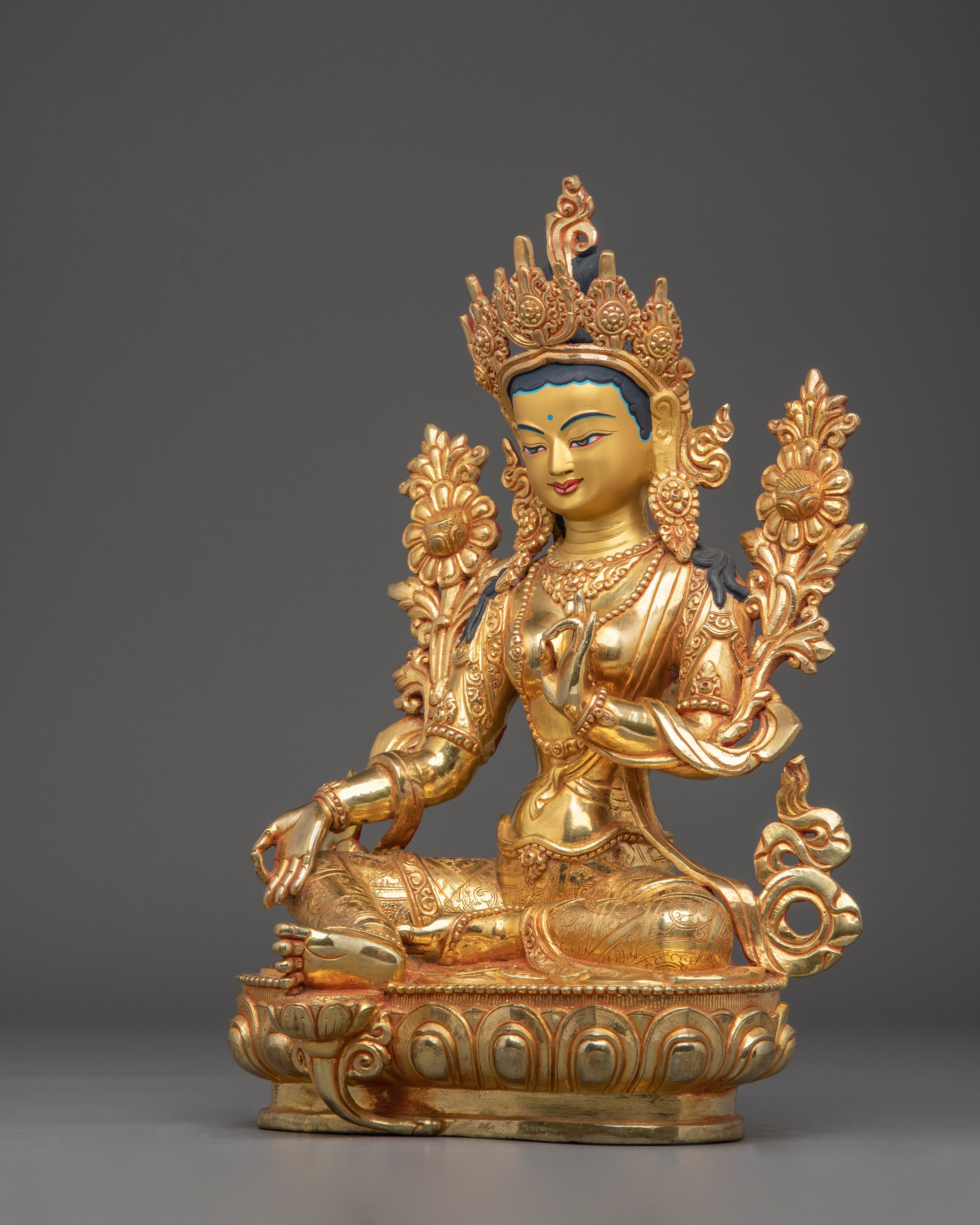 Green Tara Statue | Swift Liberator Goddess