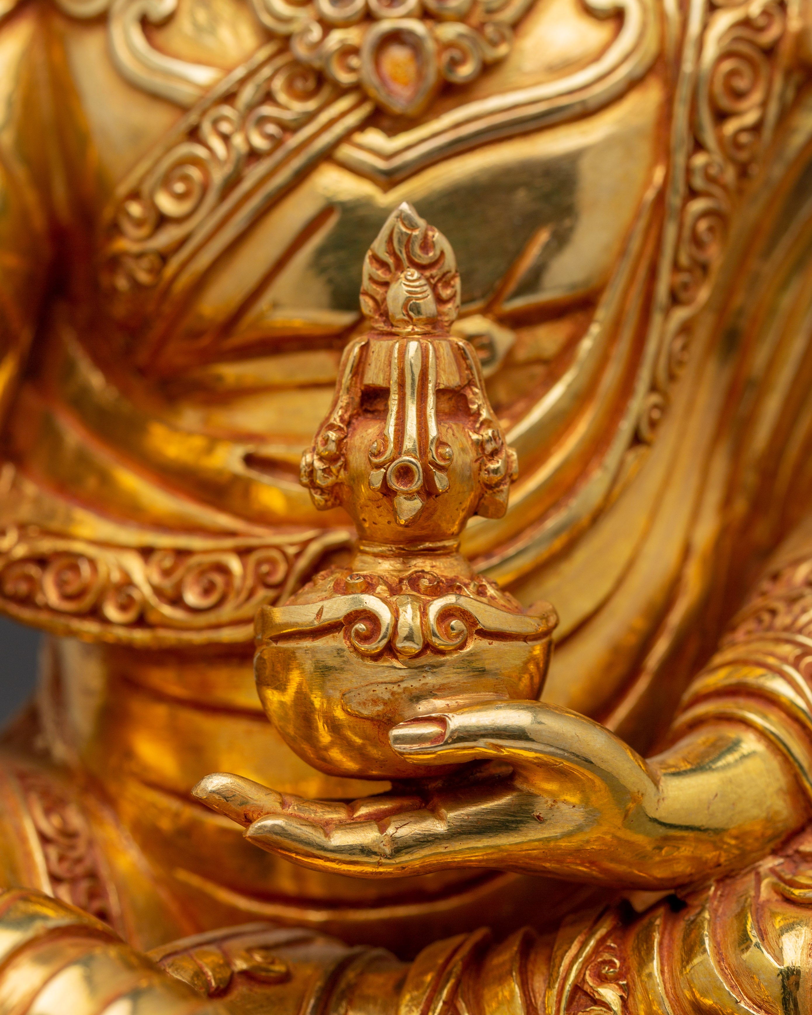 Tibetan Guru Rinpoche Figure | Sacred Buddhist Art