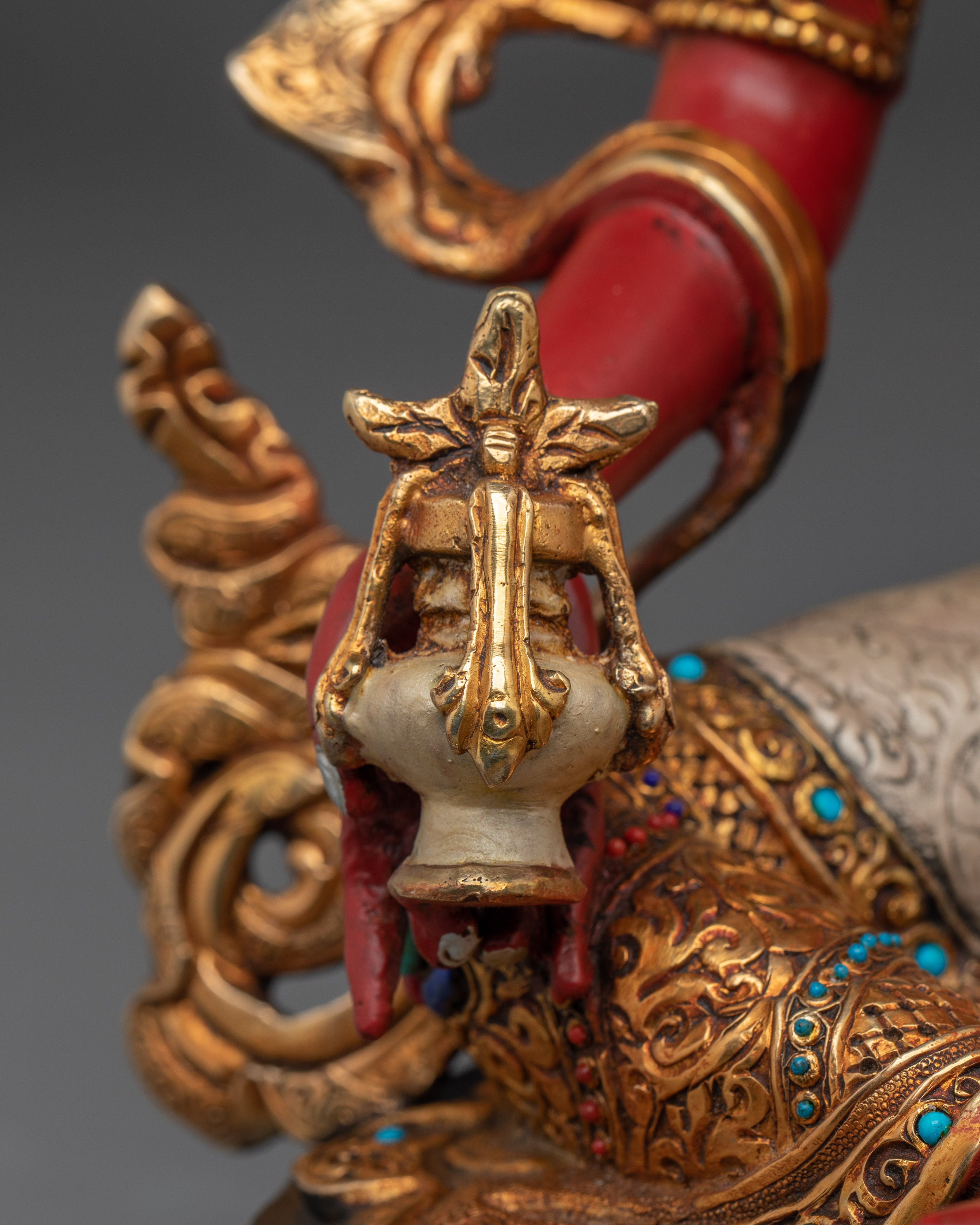 Vajrayana Red Tara Statue | Nepali Buddhist Art