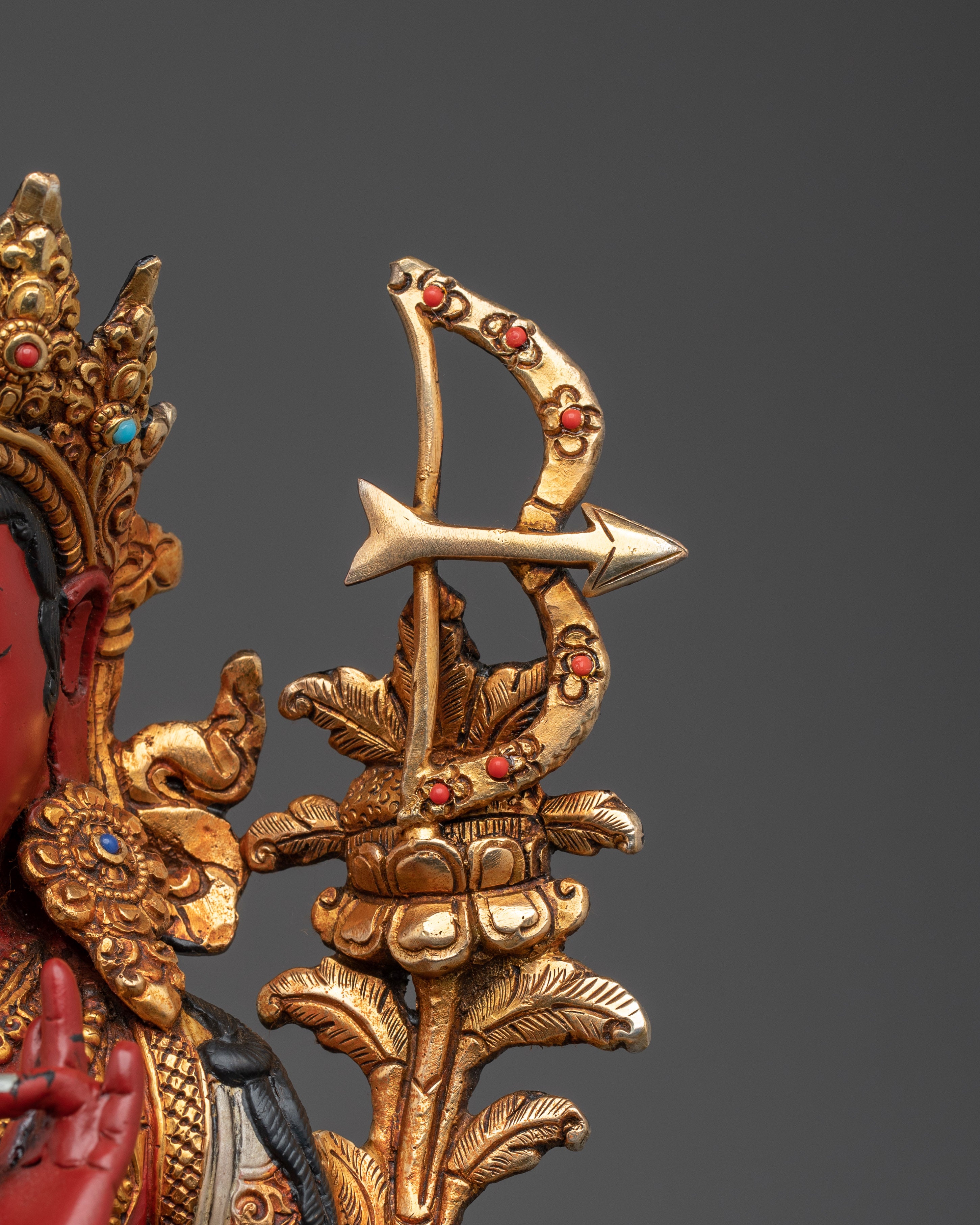 Vajrayana Red Tara Statue | Nepali Buddhist Art