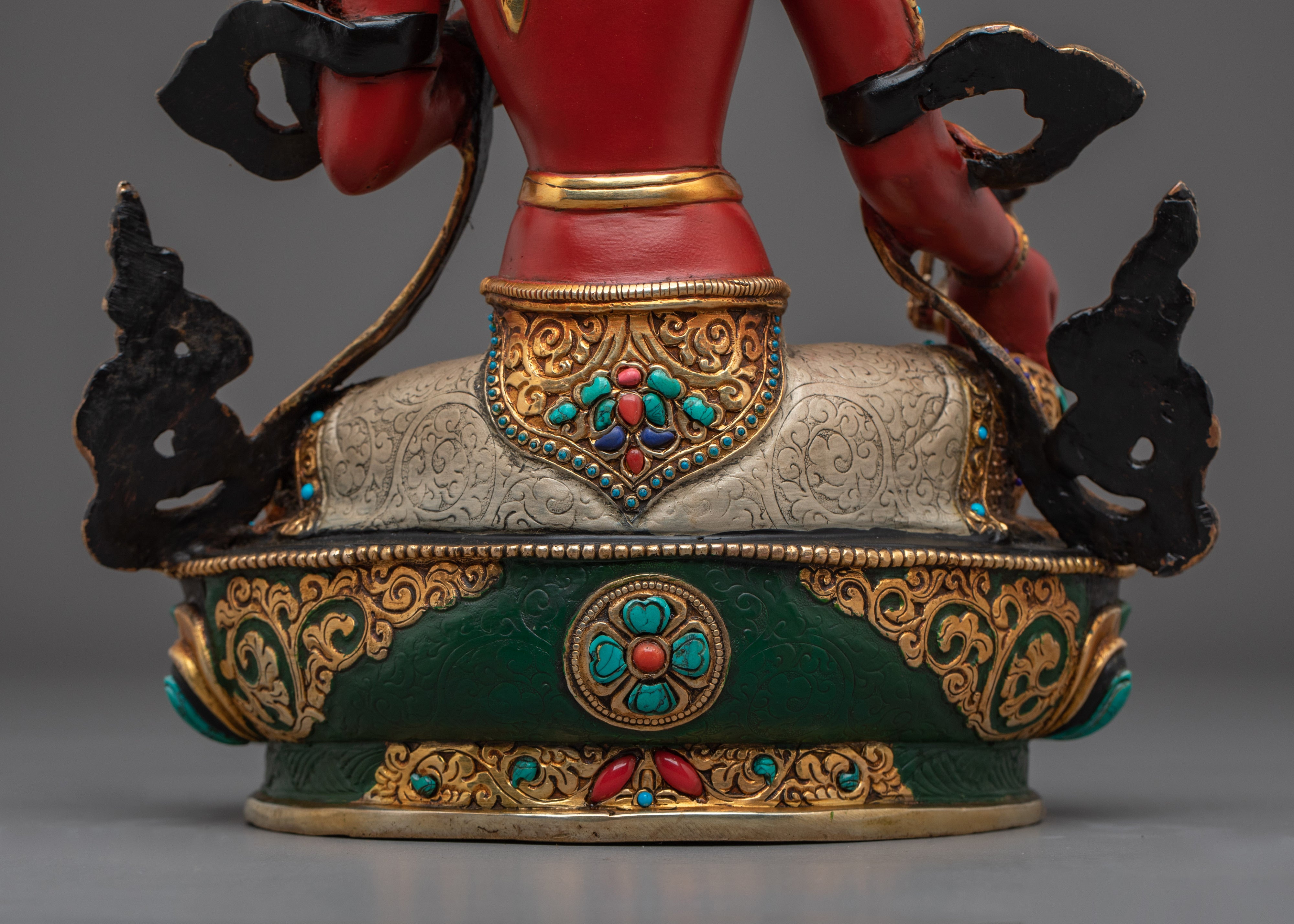 Vajrayana Red Tara Statue | Nepali Buddhist Art