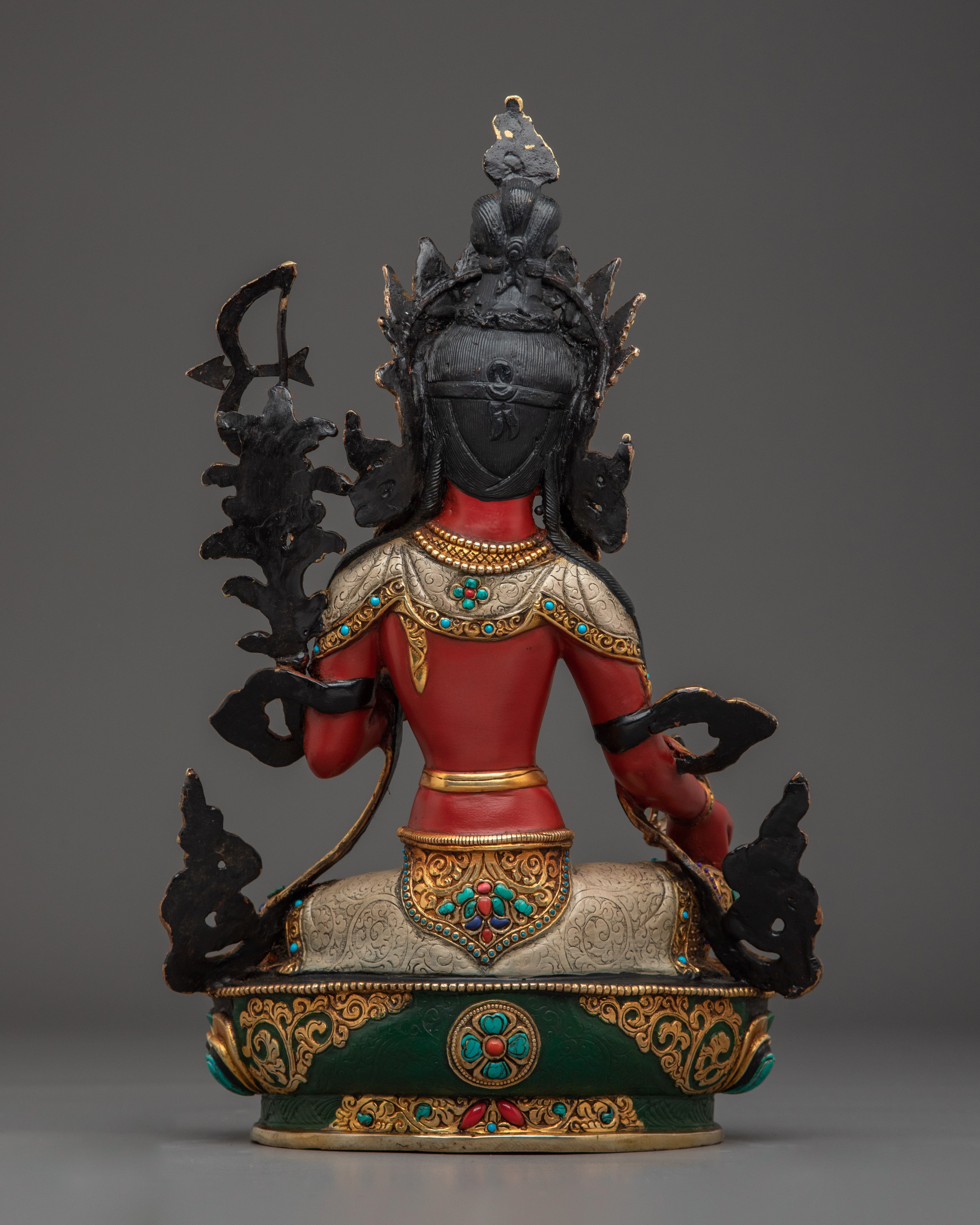 Vajrayana Red Tara Statue | Nepali Buddhist Art