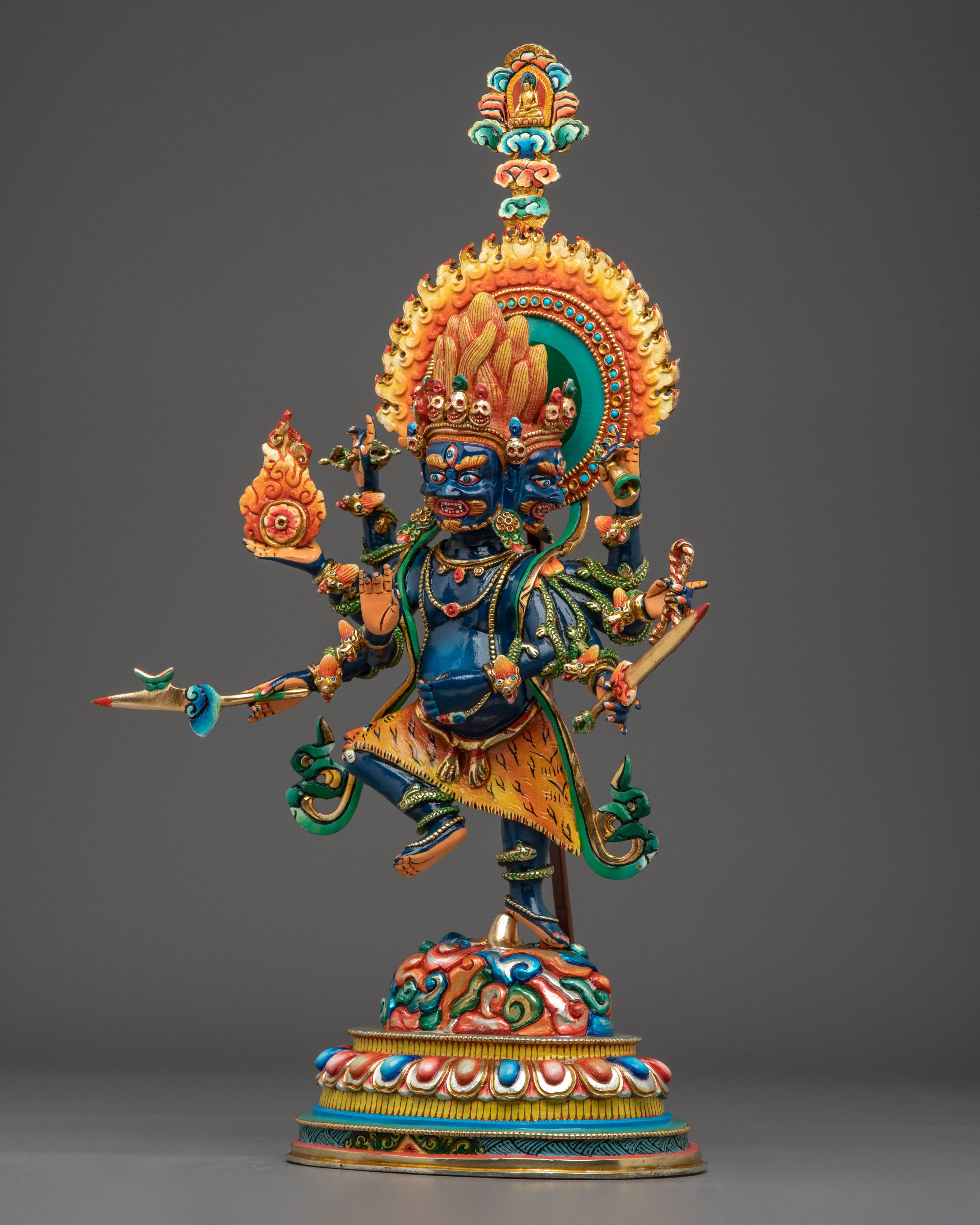 Purification Deity Ucchusma | Traditional Tibetan Buddhist Icon
