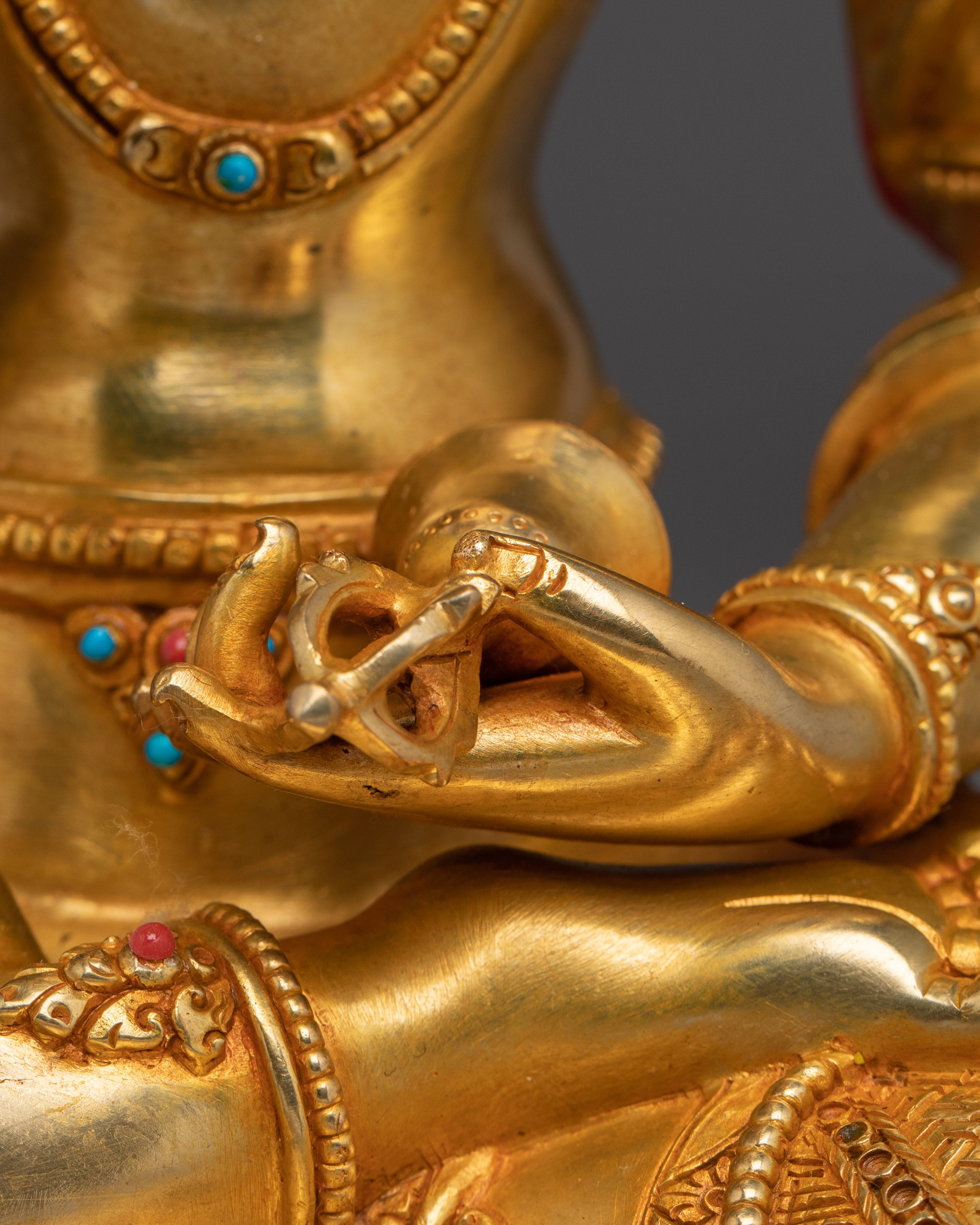 Purification Symbol Golden Vajrasattva Art | Dorje Sempa Sculpture