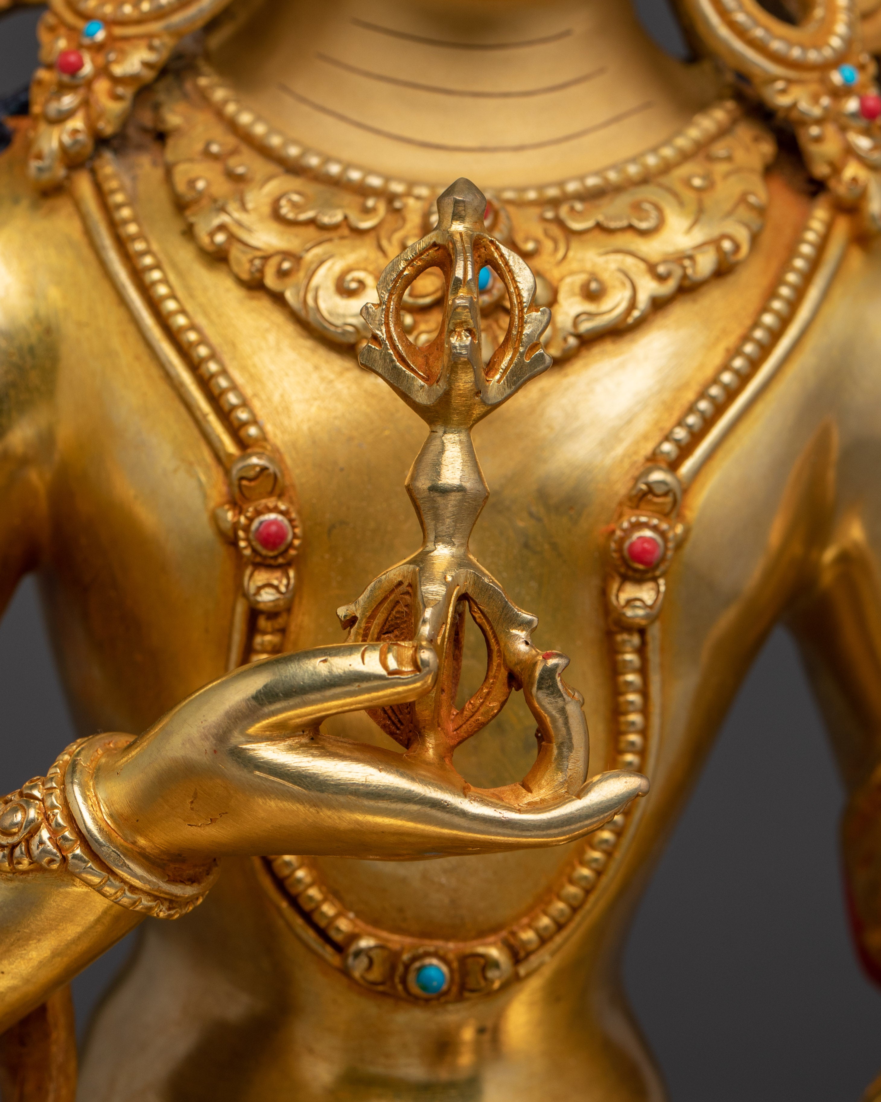 Purification Symbol Golden Vajrasattva Art | Dorje Sempa Sculpture