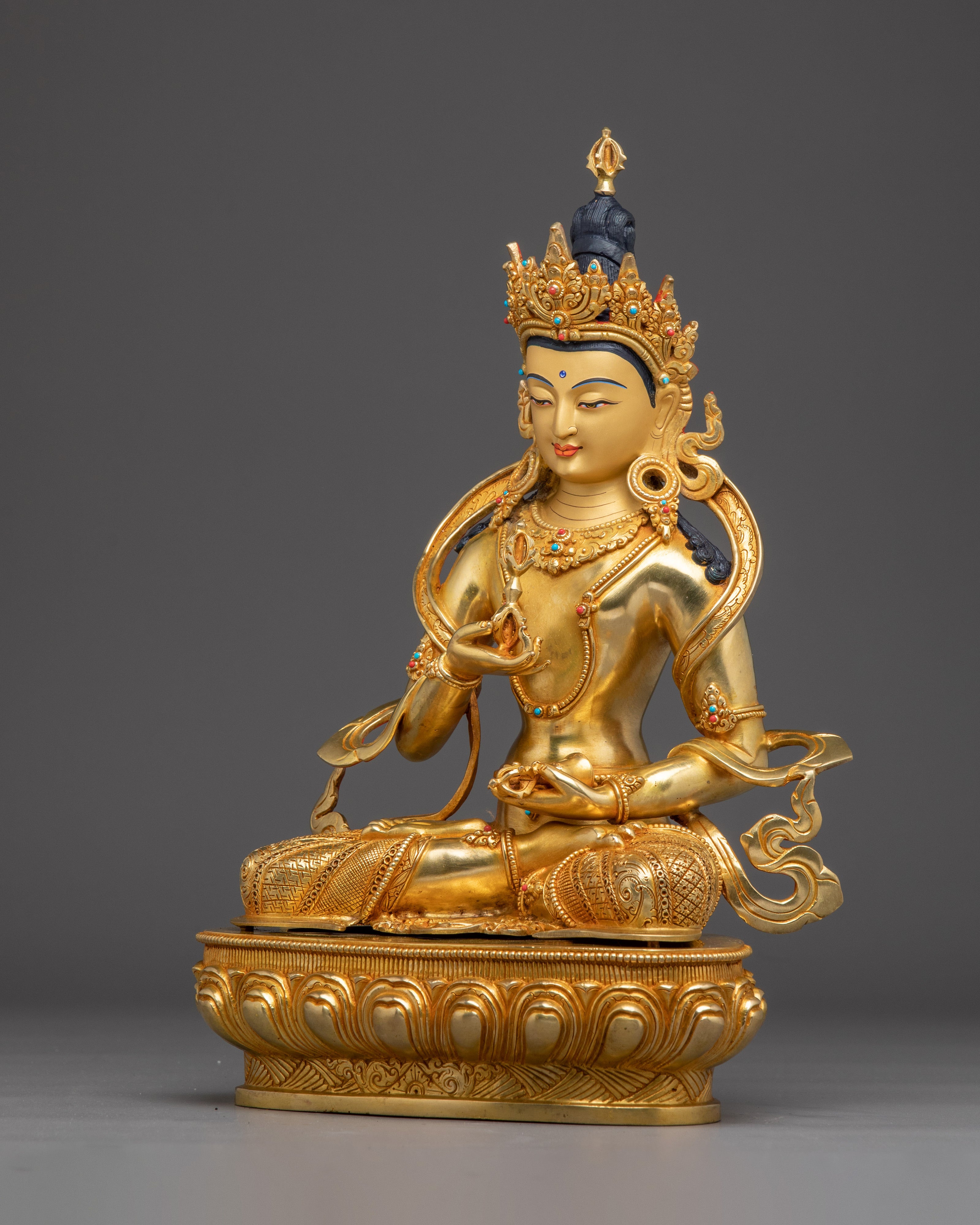Purification Symbol Golden Vajrasattva Art | Dorje Sempa Sculpture