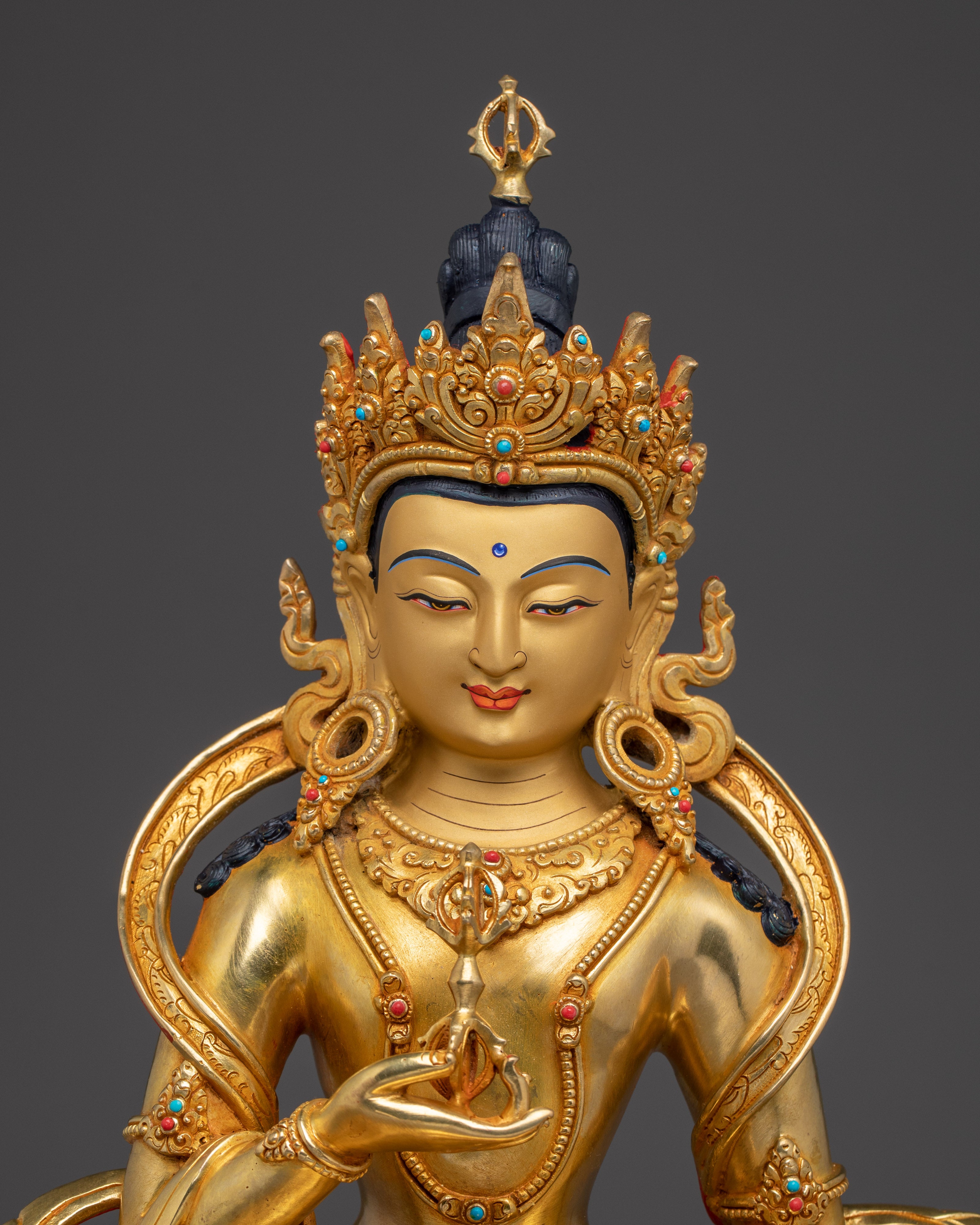 Purification Symbol Golden Vajrasattva Art | Dorje Sempa Sculpture
