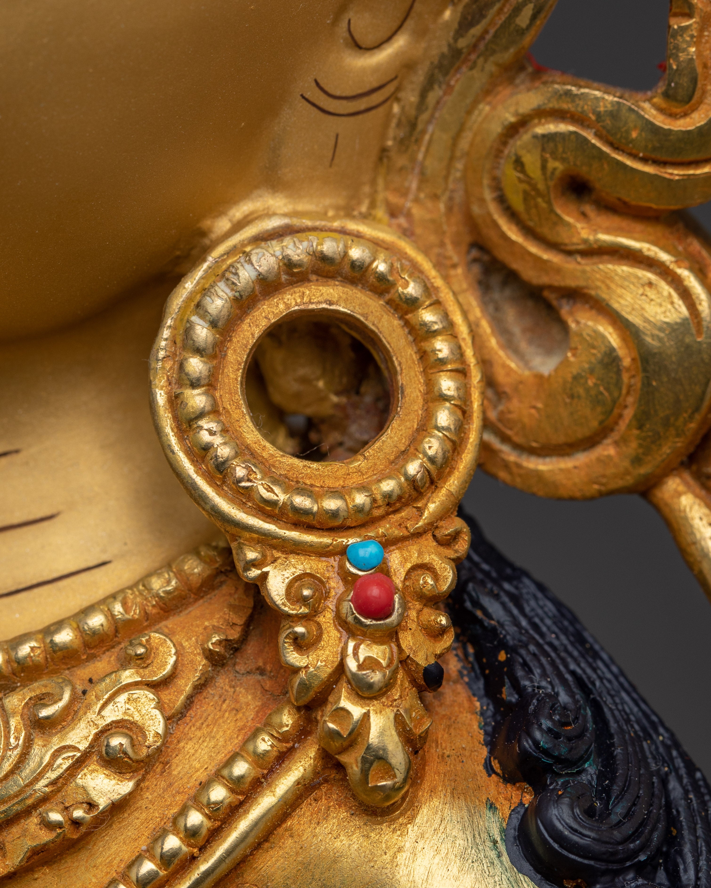 Wisdom Deity Manjushri Art | Himalayan Spiritual Figurine
