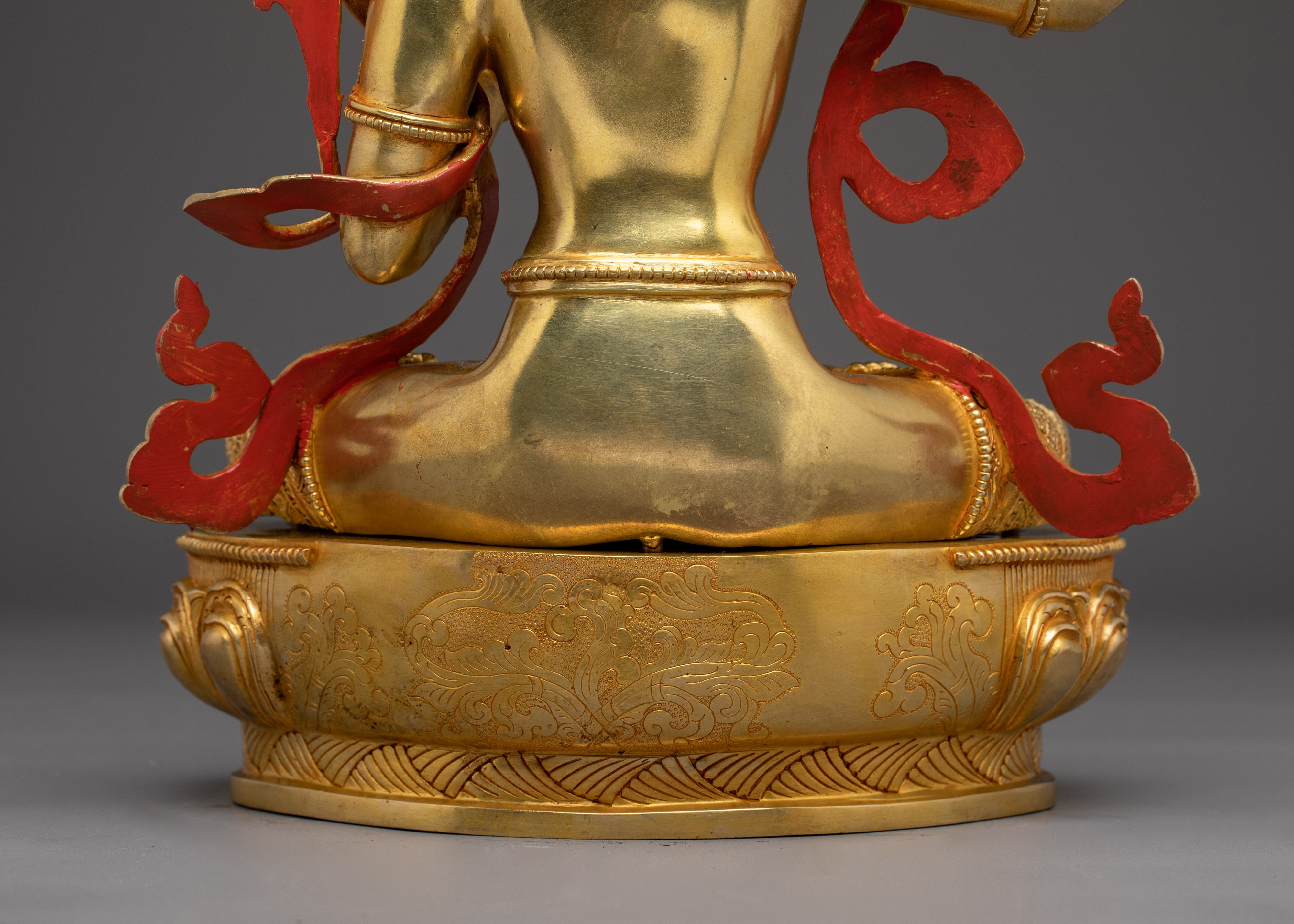 Wisdom Deity Manjushri Art | Himalayan Spiritual Figurine