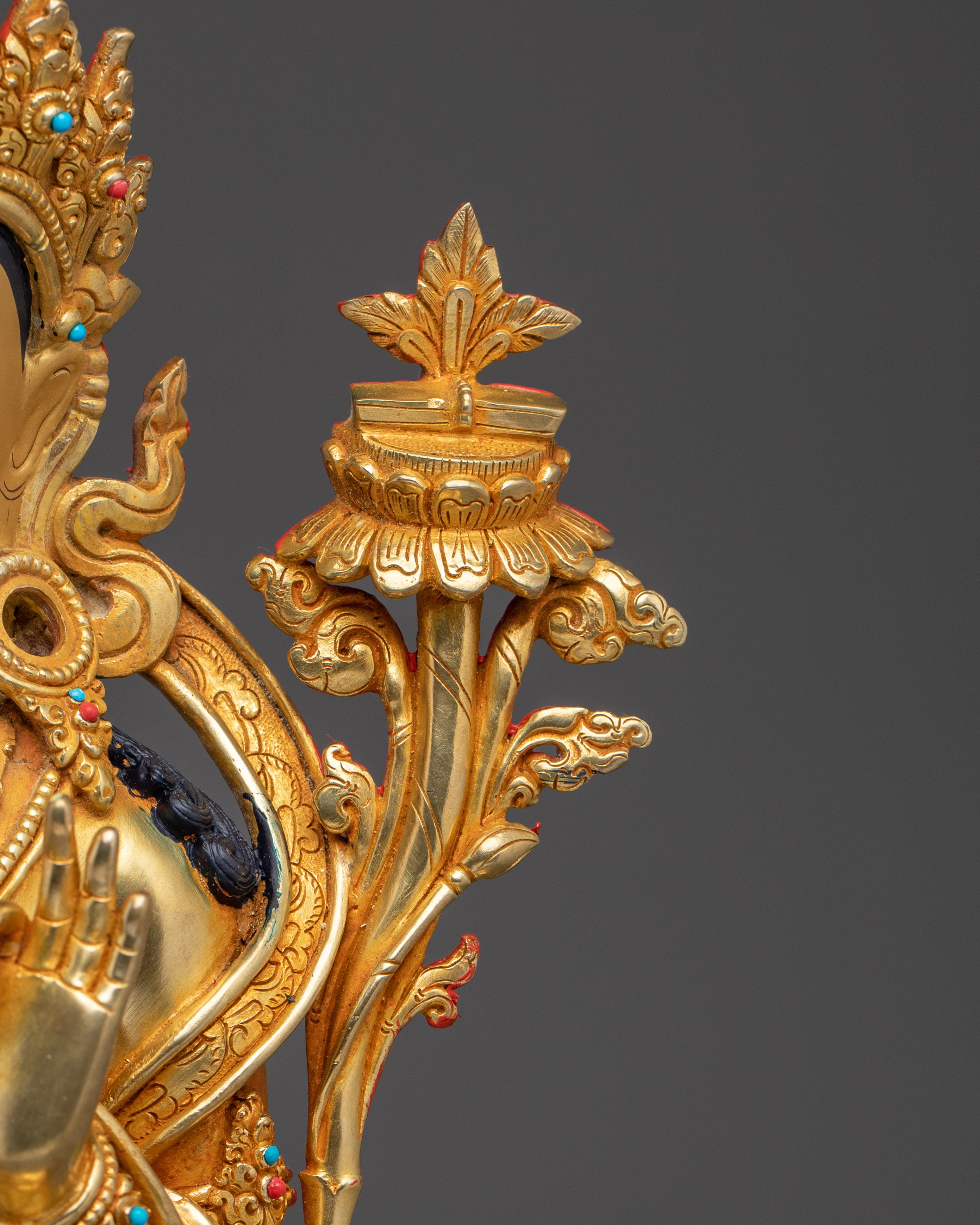 Wisdom Deity Manjushri Art | Himalayan Spiritual Figurine