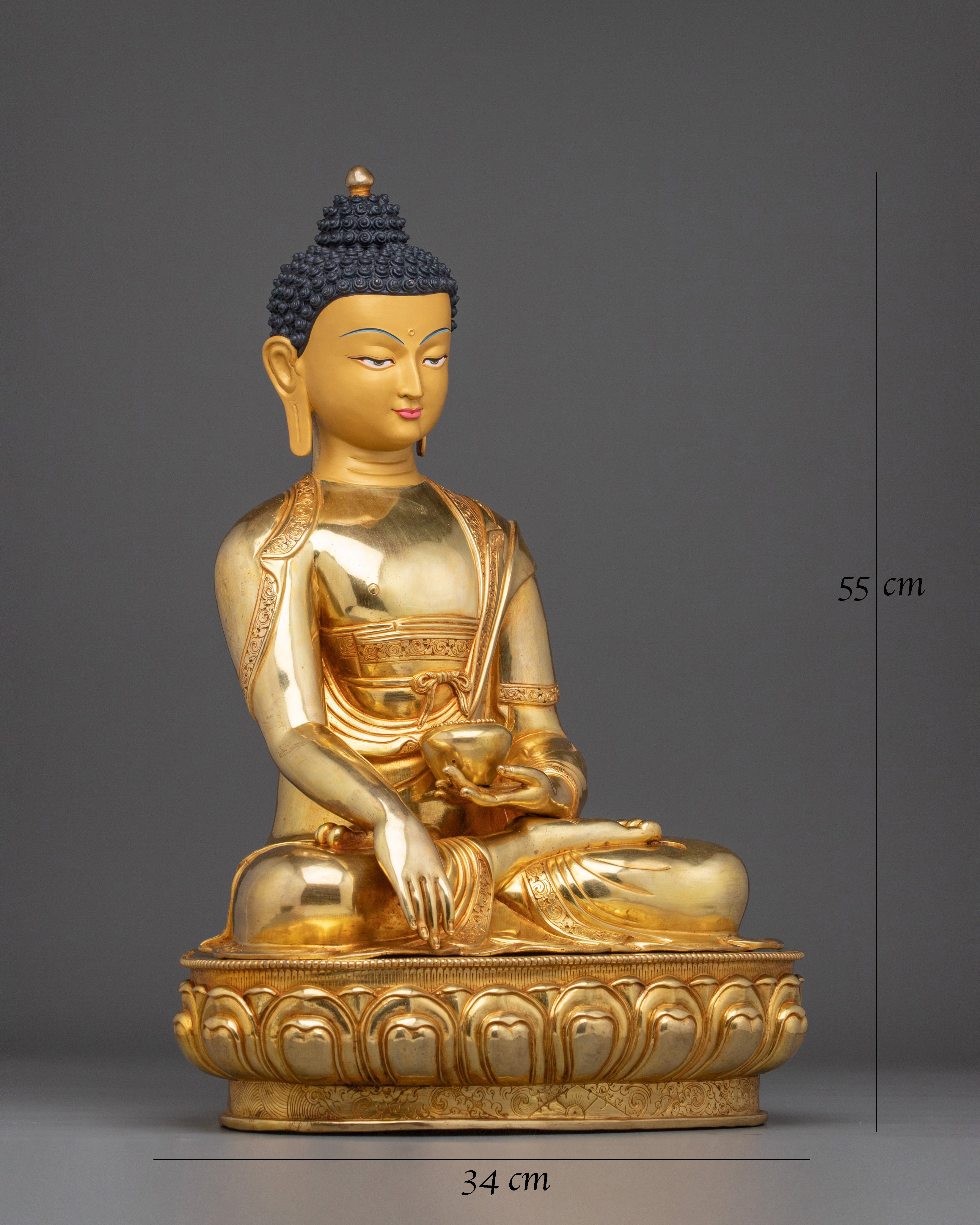 Golden Gautama Buddha Statue