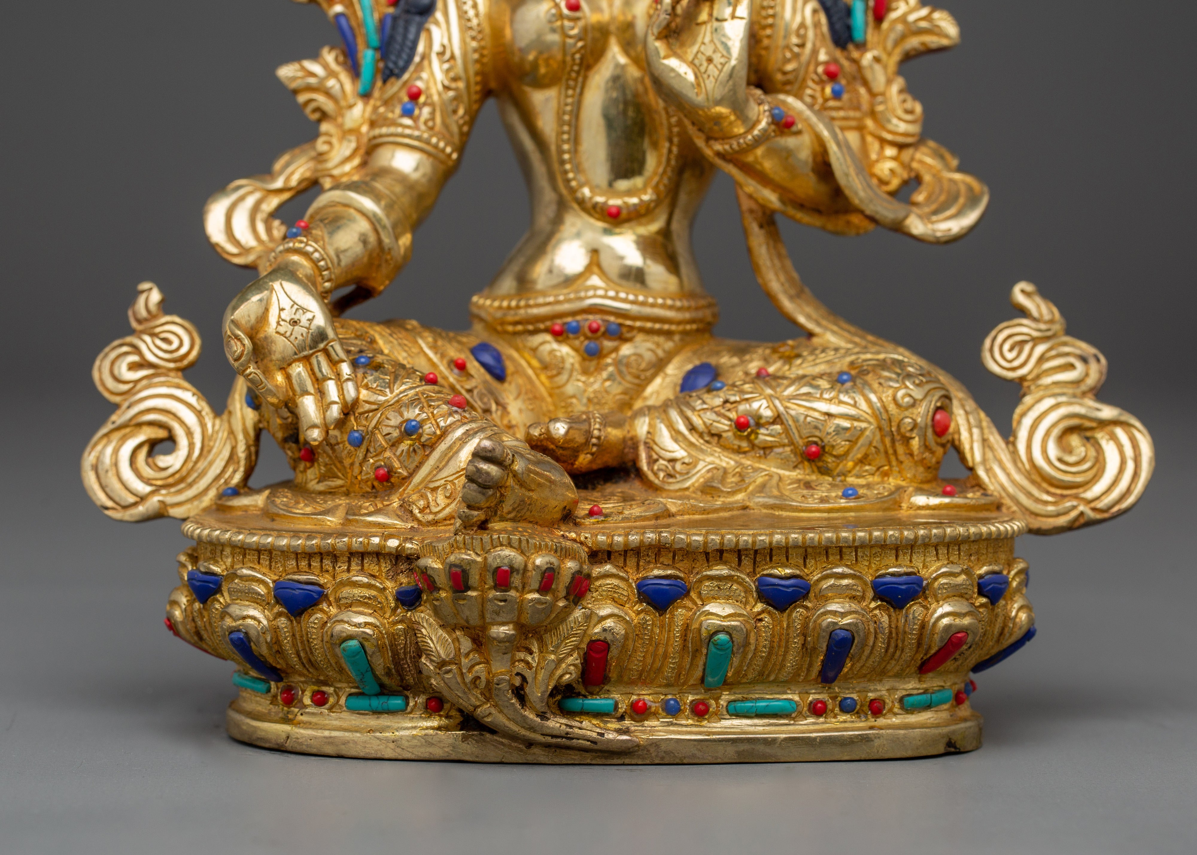 Green Tara Statue: Buddhist Compassionate Goddess