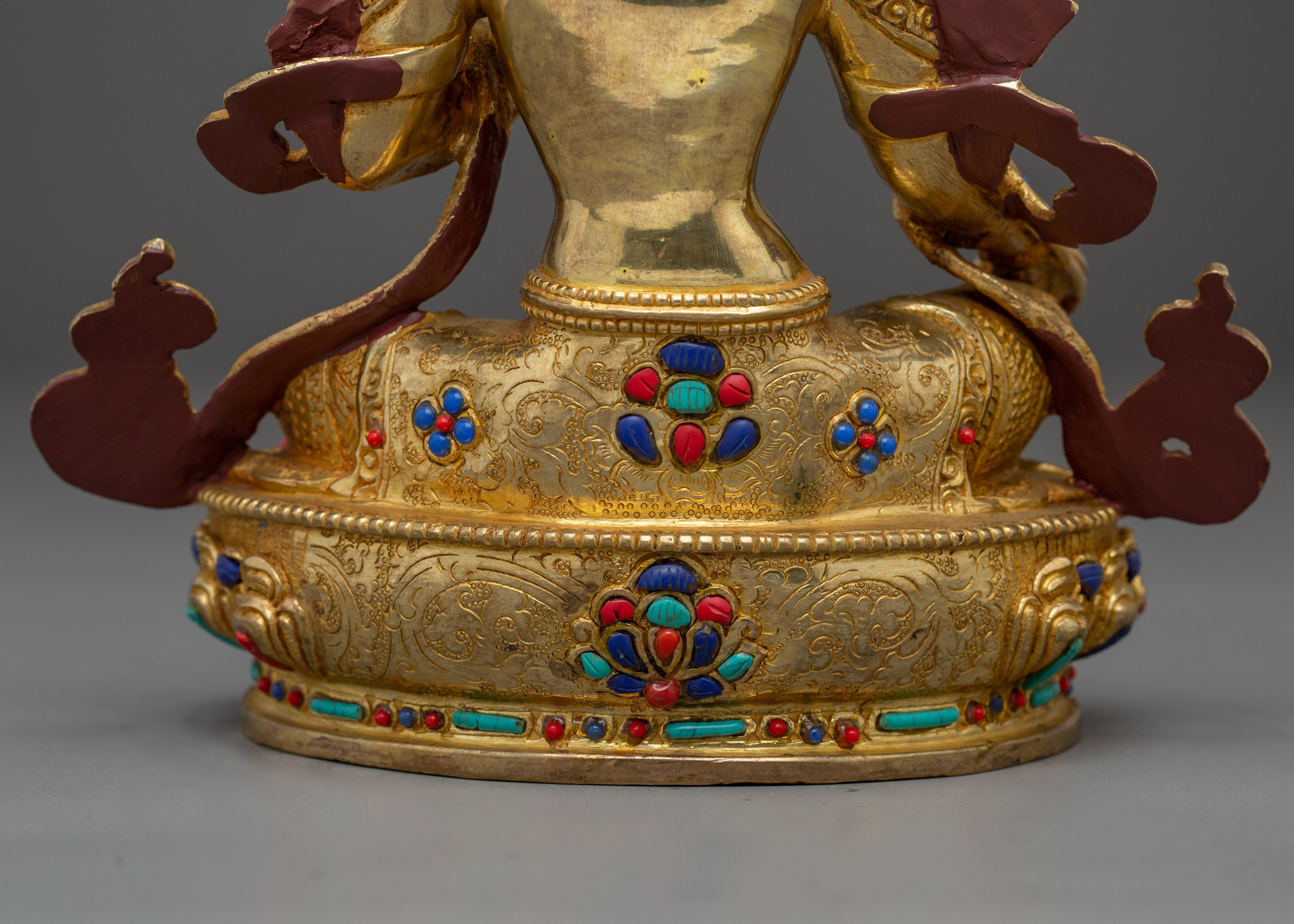Green Tara Statue: Buddhist Compassionate Goddess