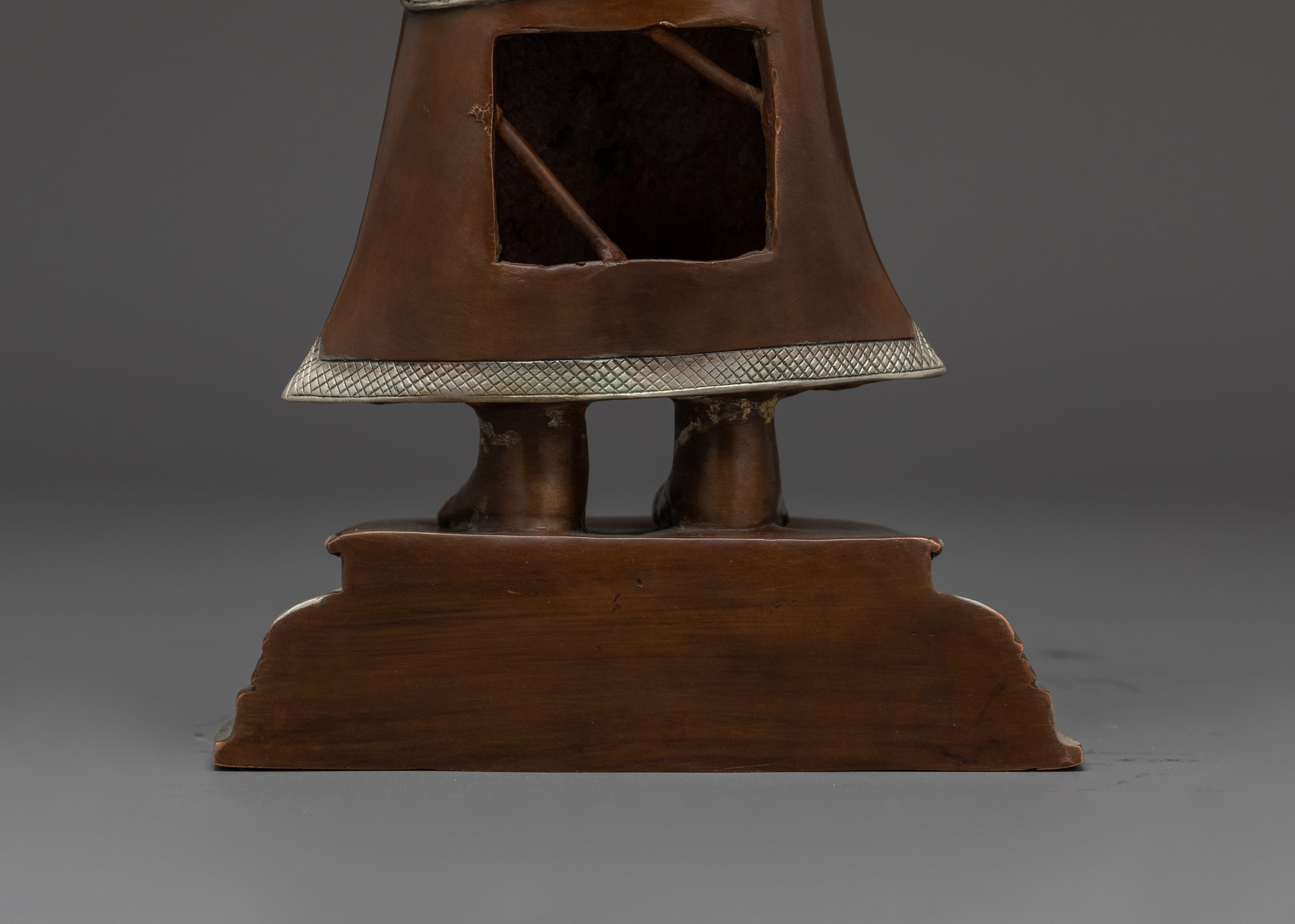 Disciples of Shakyamuni Buddha Copper Statue | Silver & Gold Finish