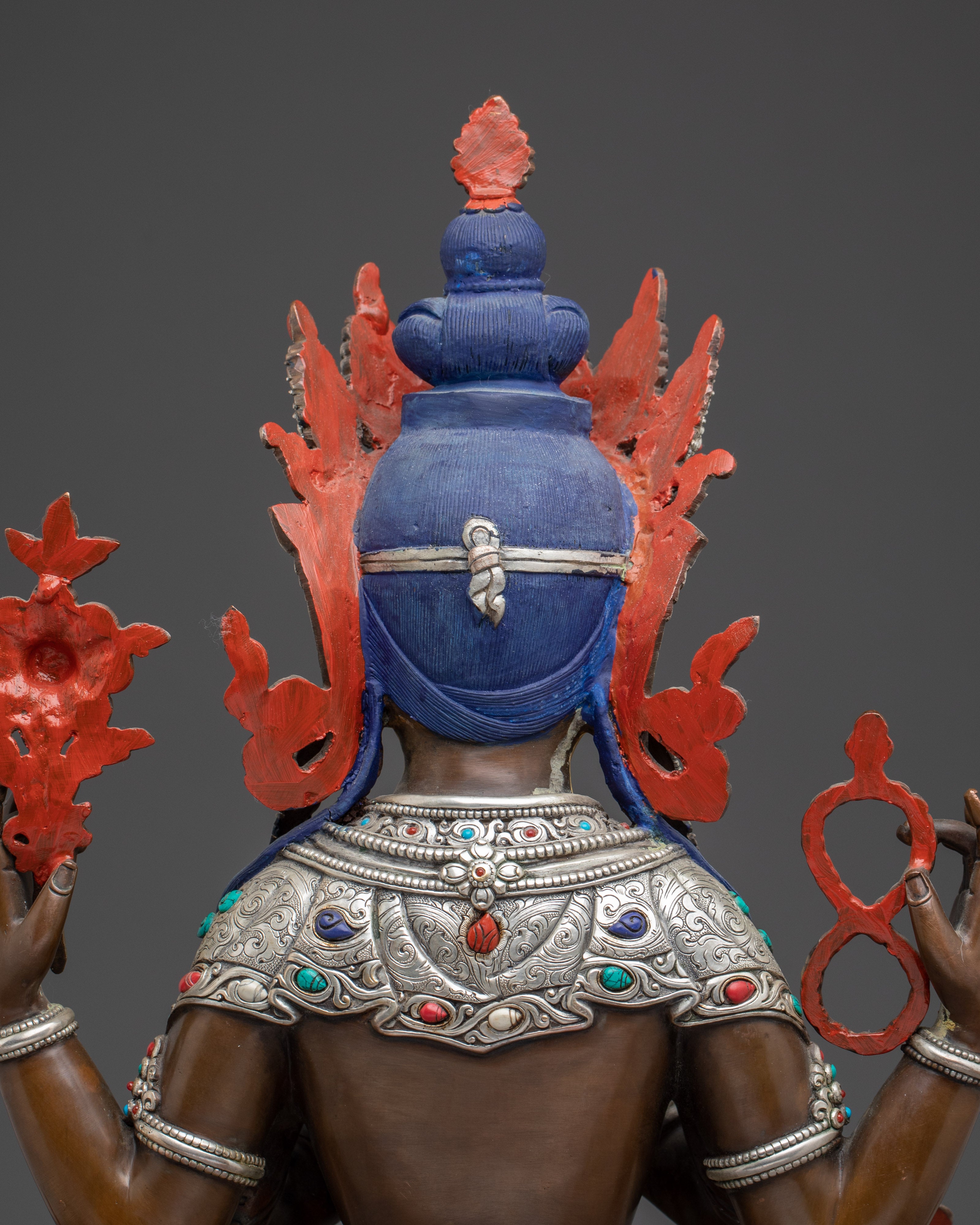 Enlightened Compassion Icon Chenrezig | Sacred Vajrayana Sculpture