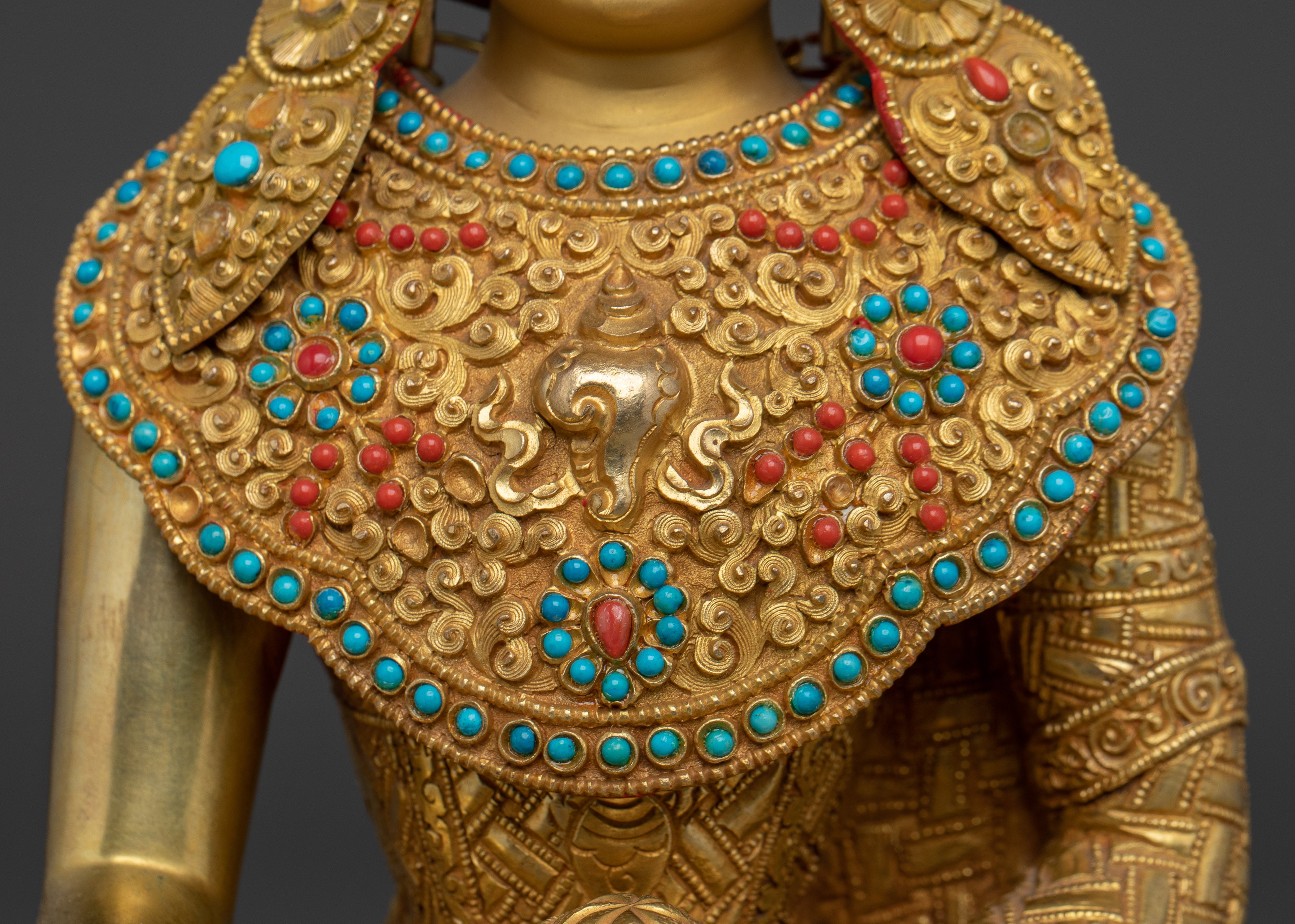 Crown Shakyamuni Buddha Statue: Dharma Teacher