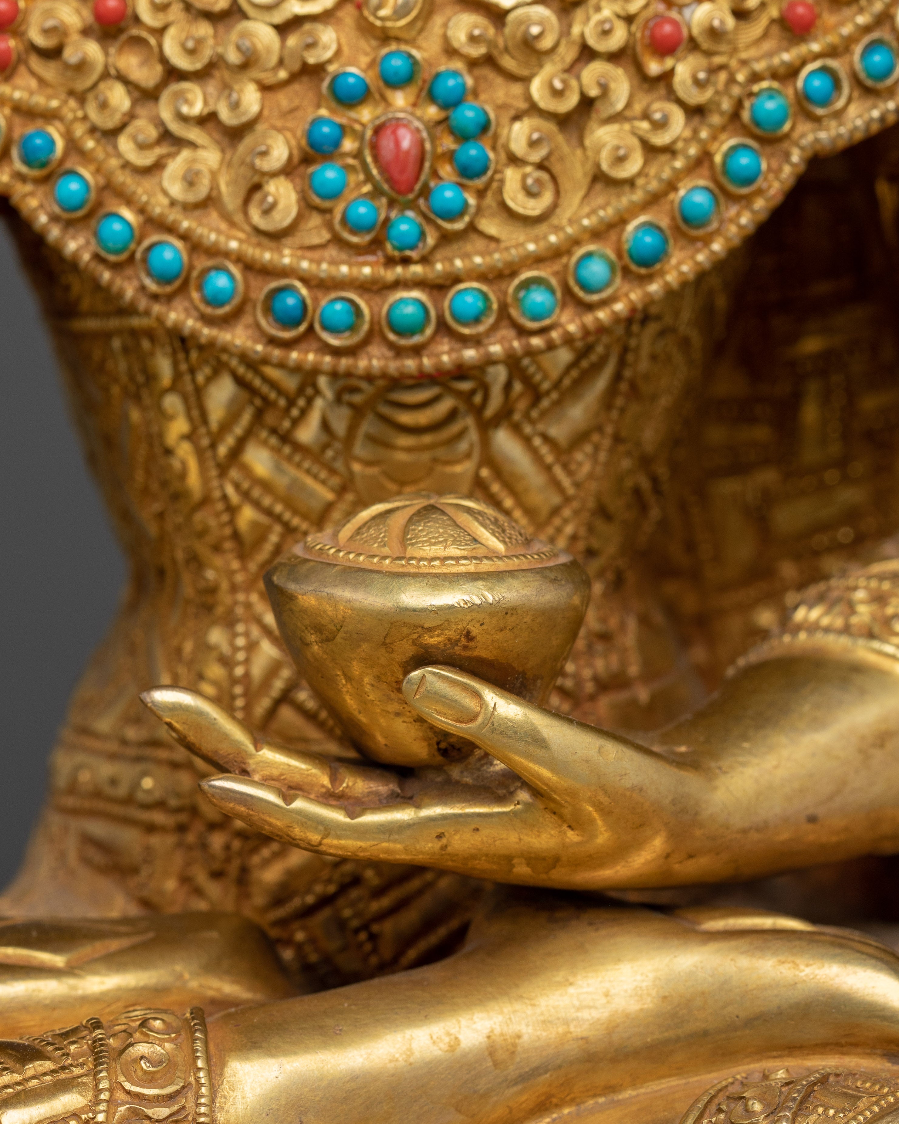 Crown Shakyamuni Buddha Statue: Dharma Teacher