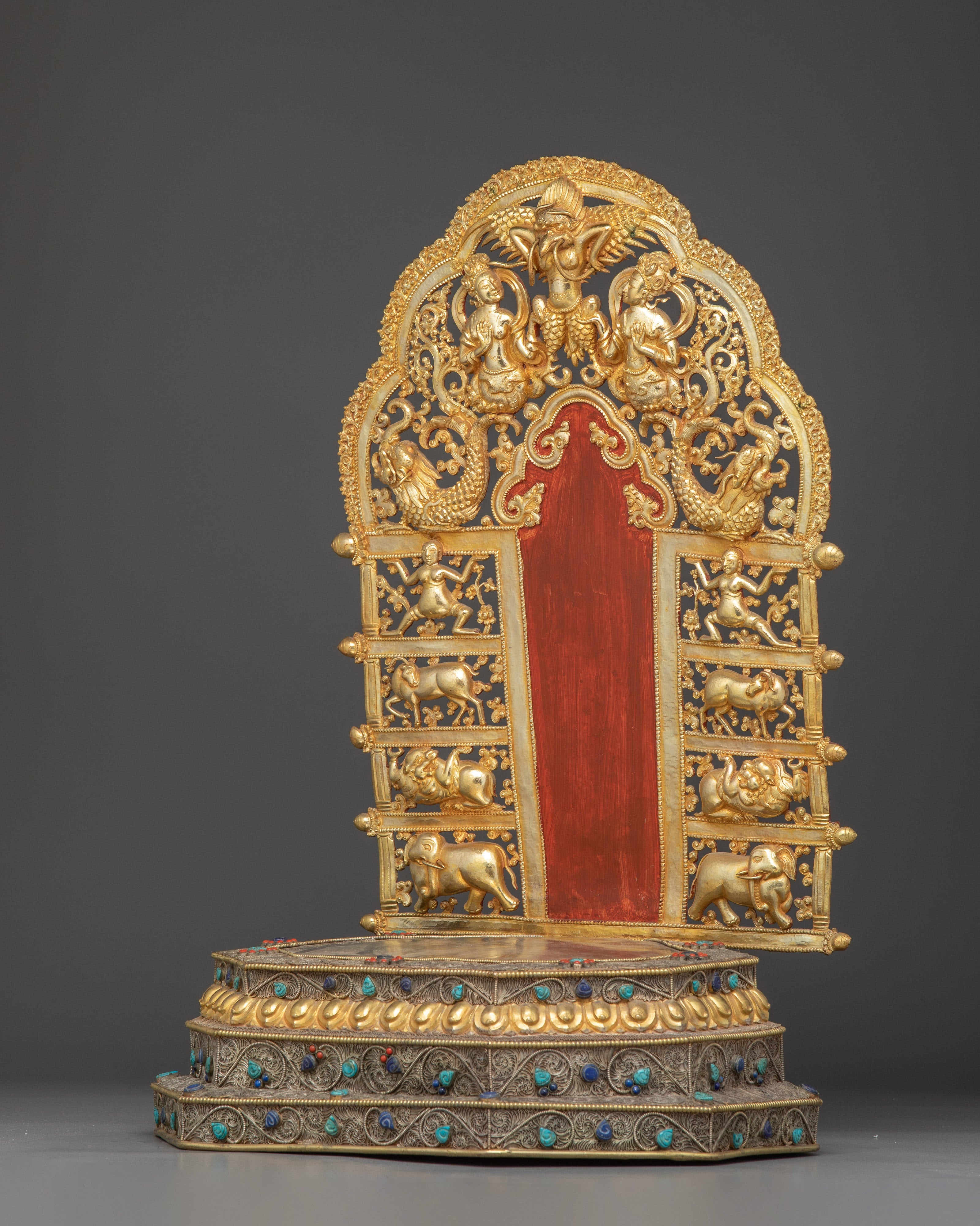 Golden Throne For Statues