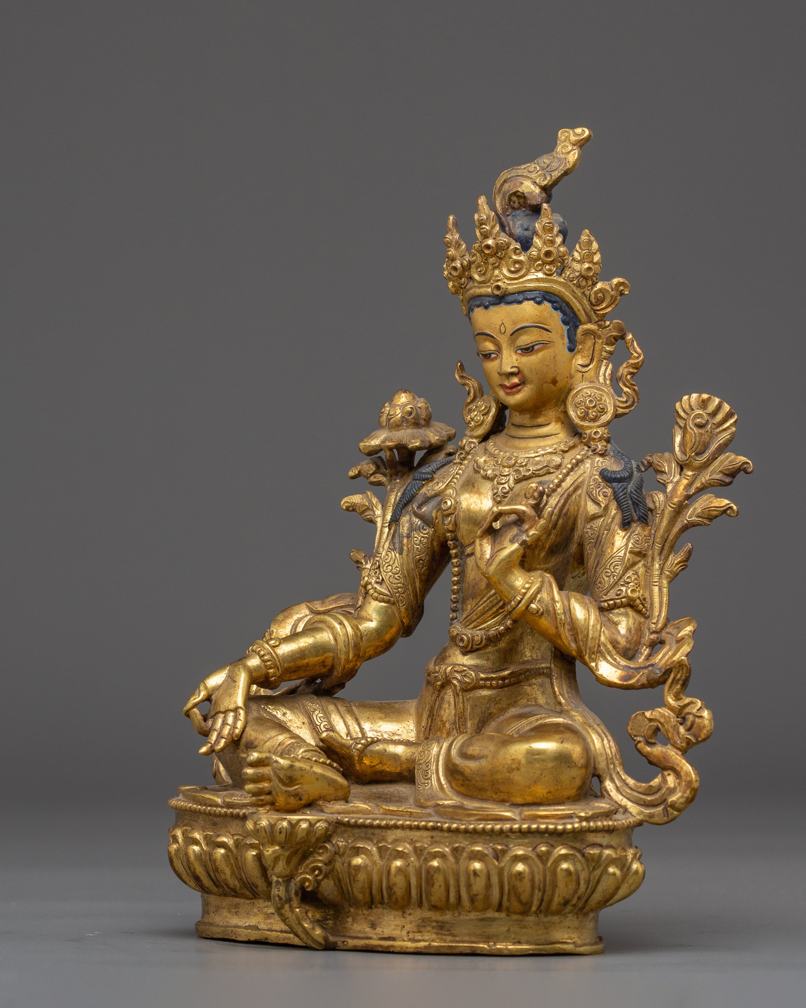 Green Tara Buddha Artwork | Spiritual Meditation and Decor