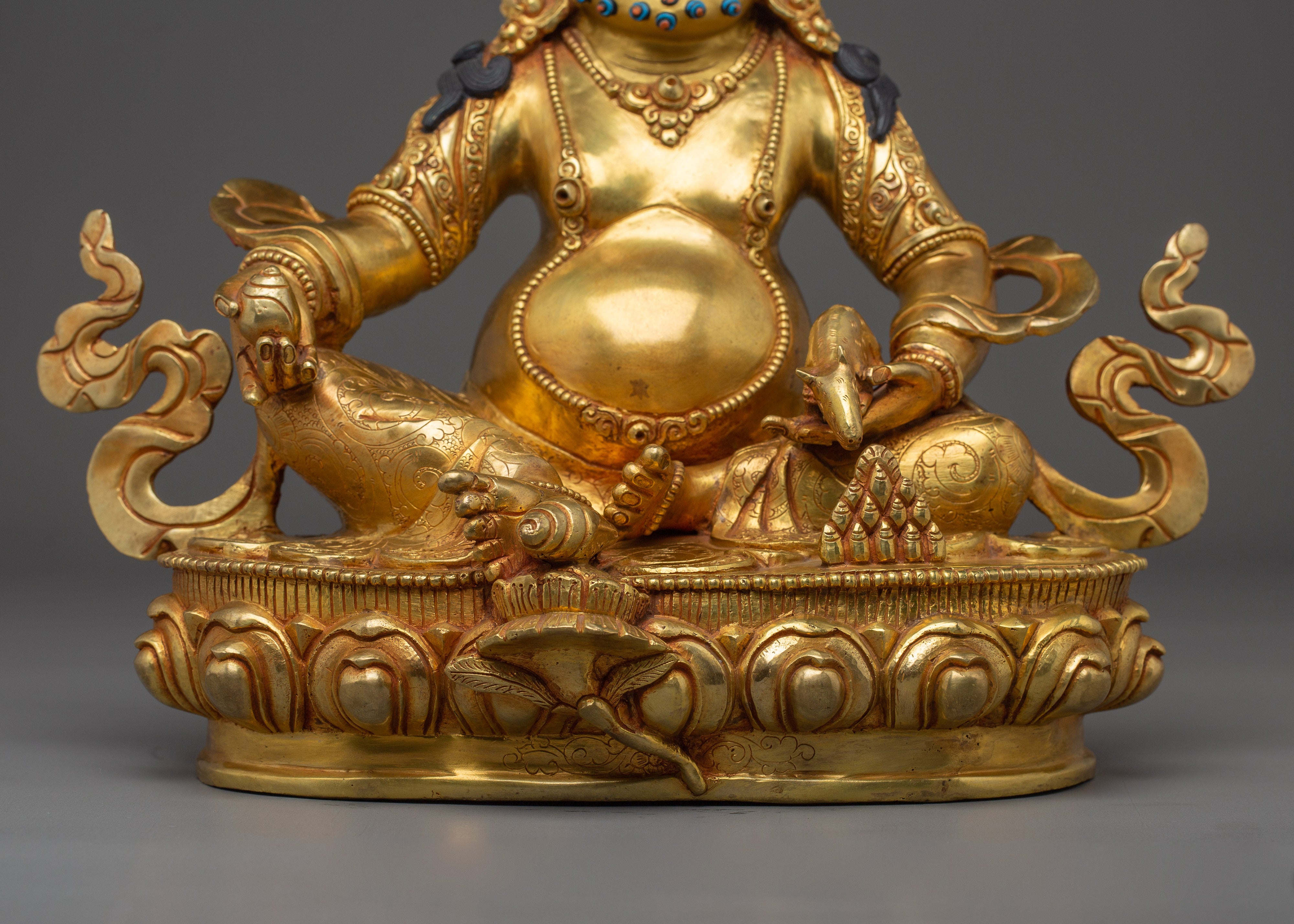 Vajrayana Abundance Deity Dzambhala Art | Prosperity Buddha