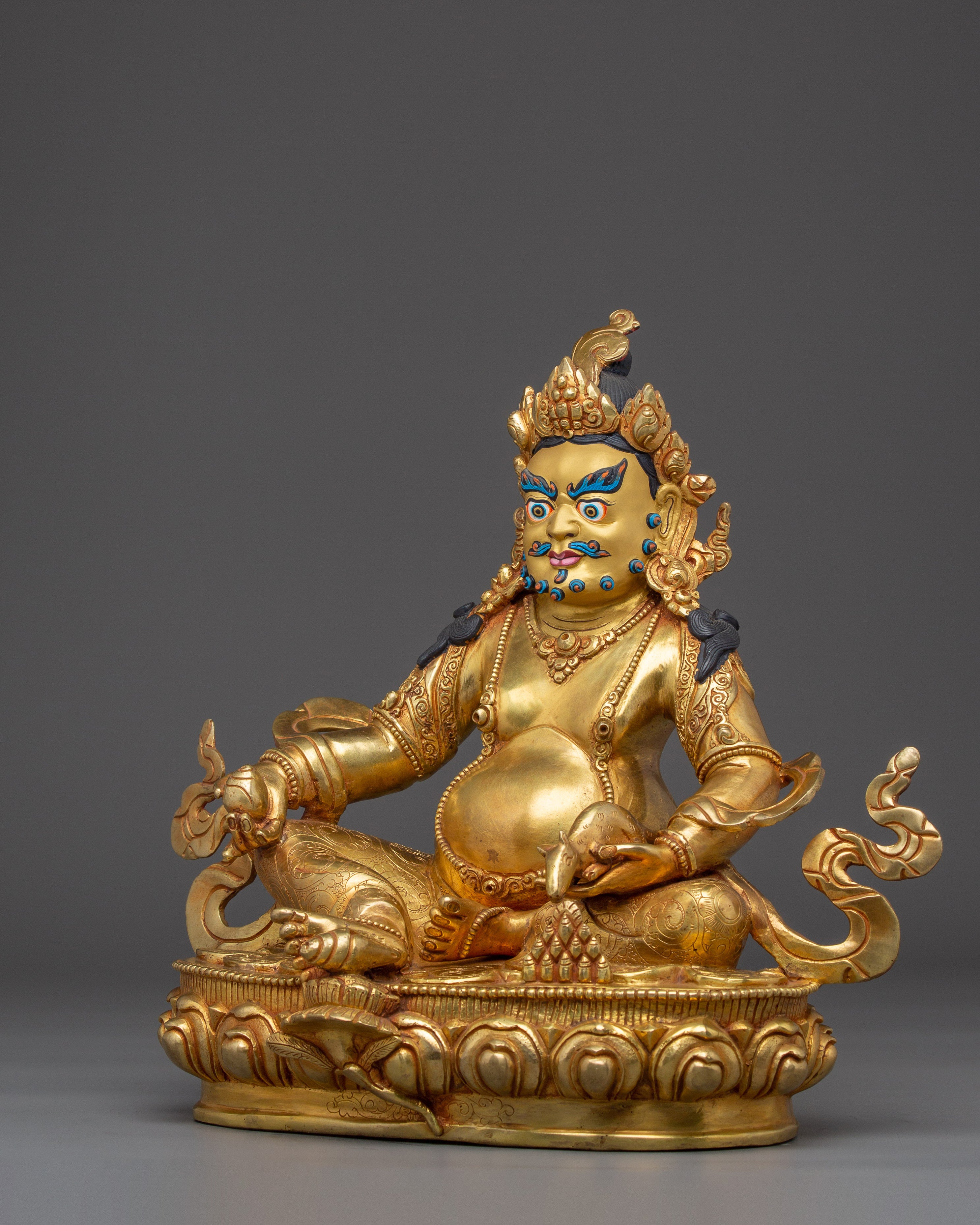 Vajrayana Abundance Deity Dzambhala Art | Prosperity Buddha