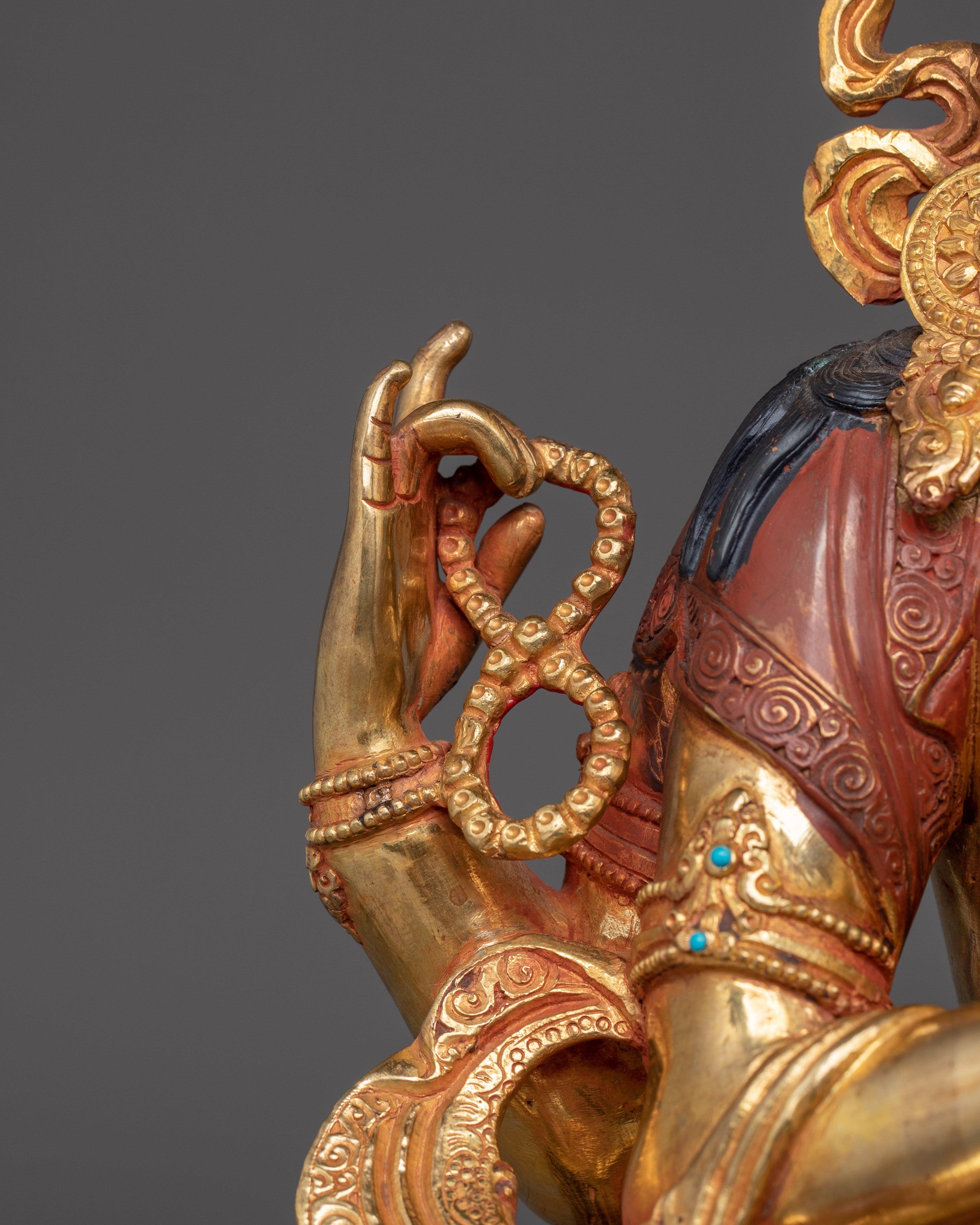 Chenrezig Buddha in 24K Gold-Gilded | Avalokiteshvara, Bodhisattva of Compassion