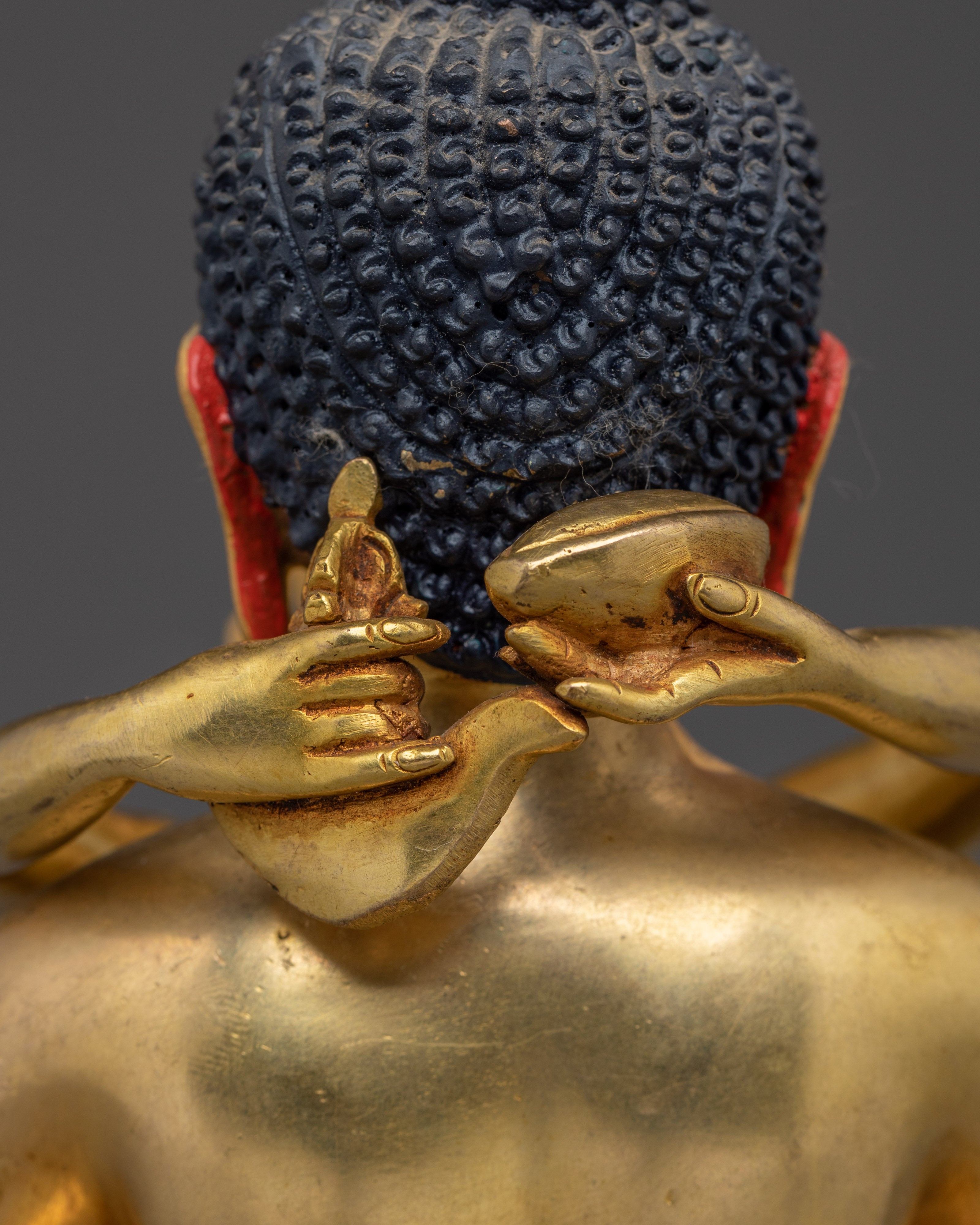 Samantabhadra with Consort Statue in 24K Gold-Gilded | Ideal for Meditation