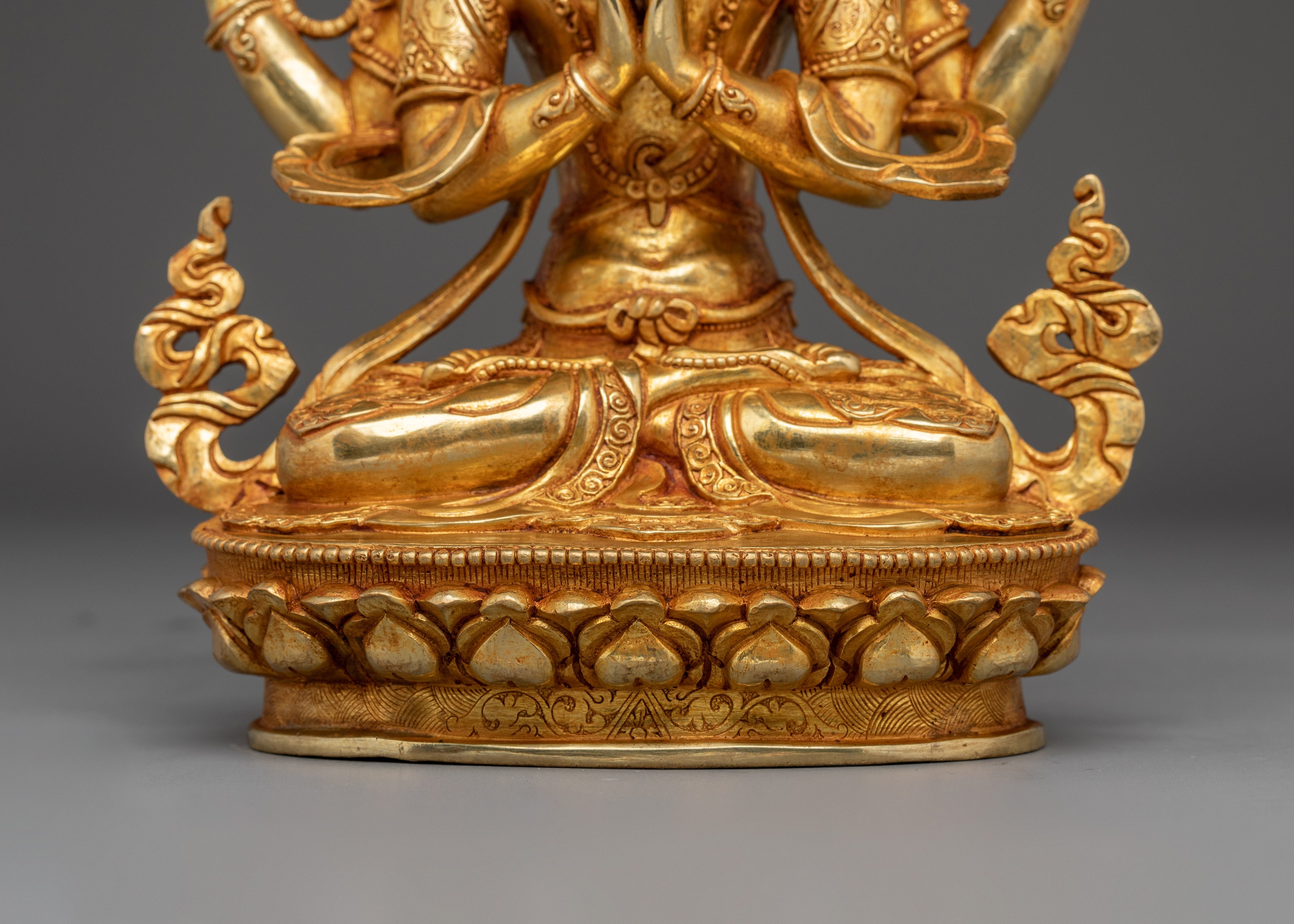 Compassion Buddha Chenrezig | Peaceful Sculpture for Sacred Space and Meditation