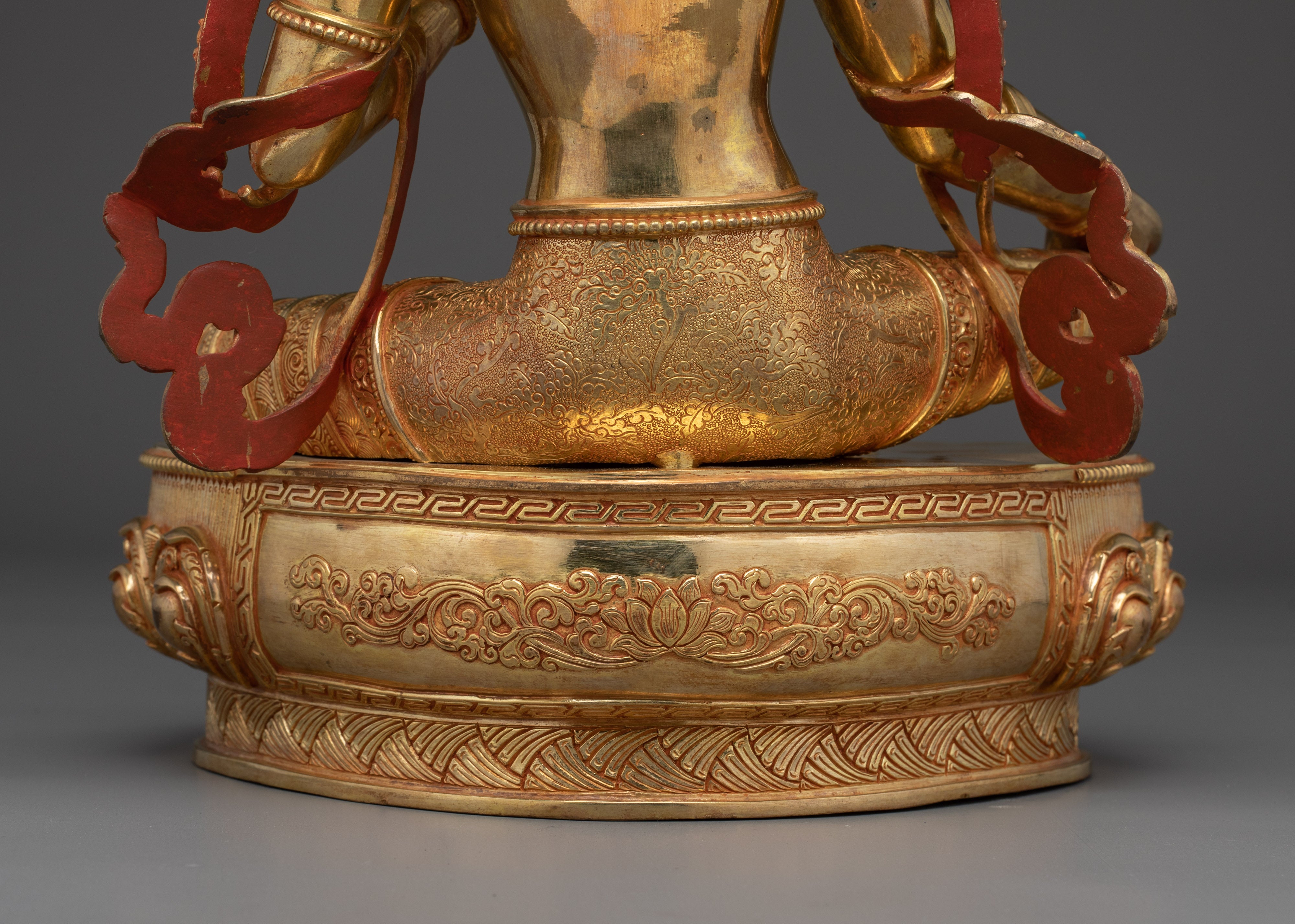Green Tara, Mother of Liberation Icon | Handcrafted Gold Statue