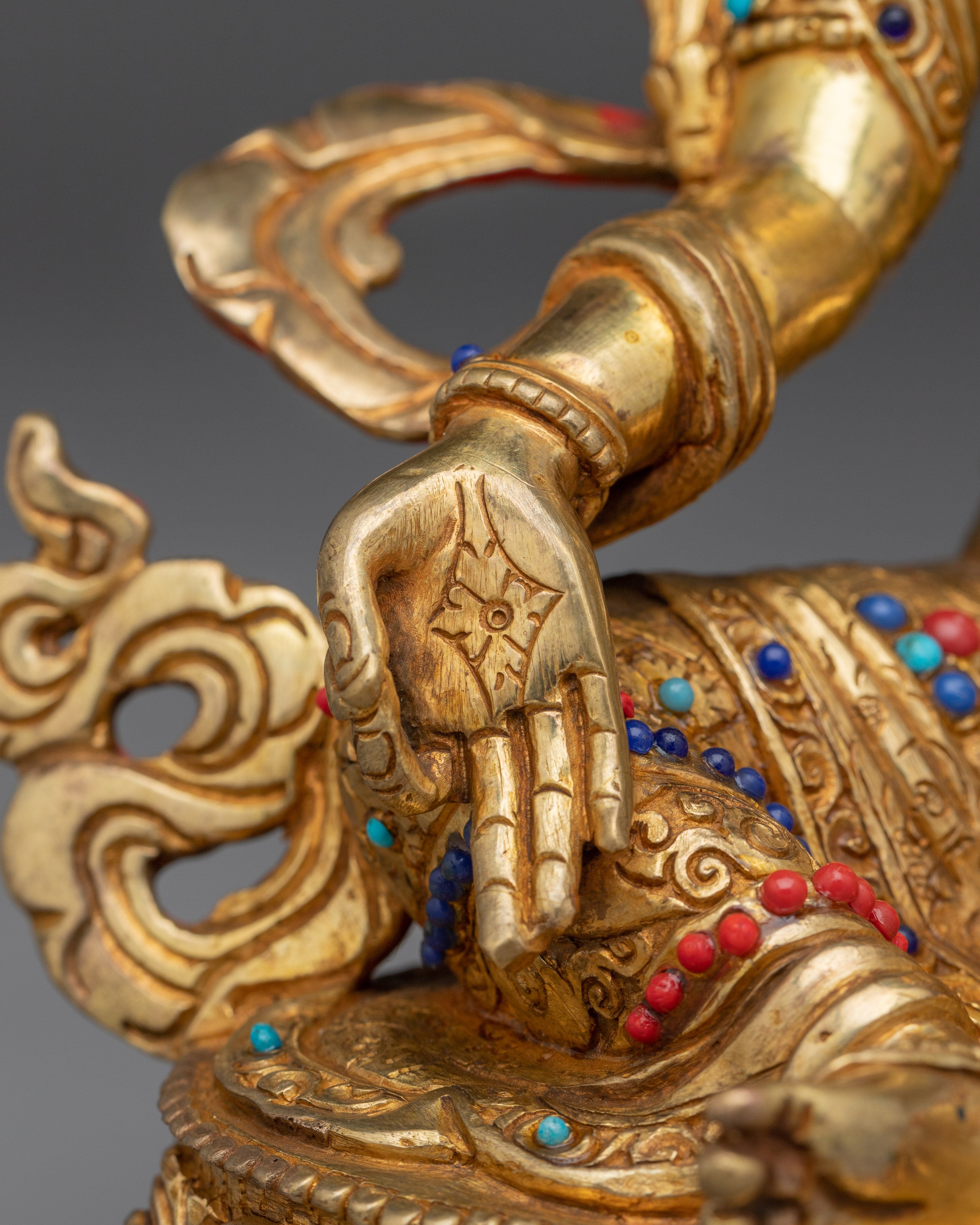 Green Tara Artwork for Protection | Copper Sculpture for Altar, Meditation & Decor