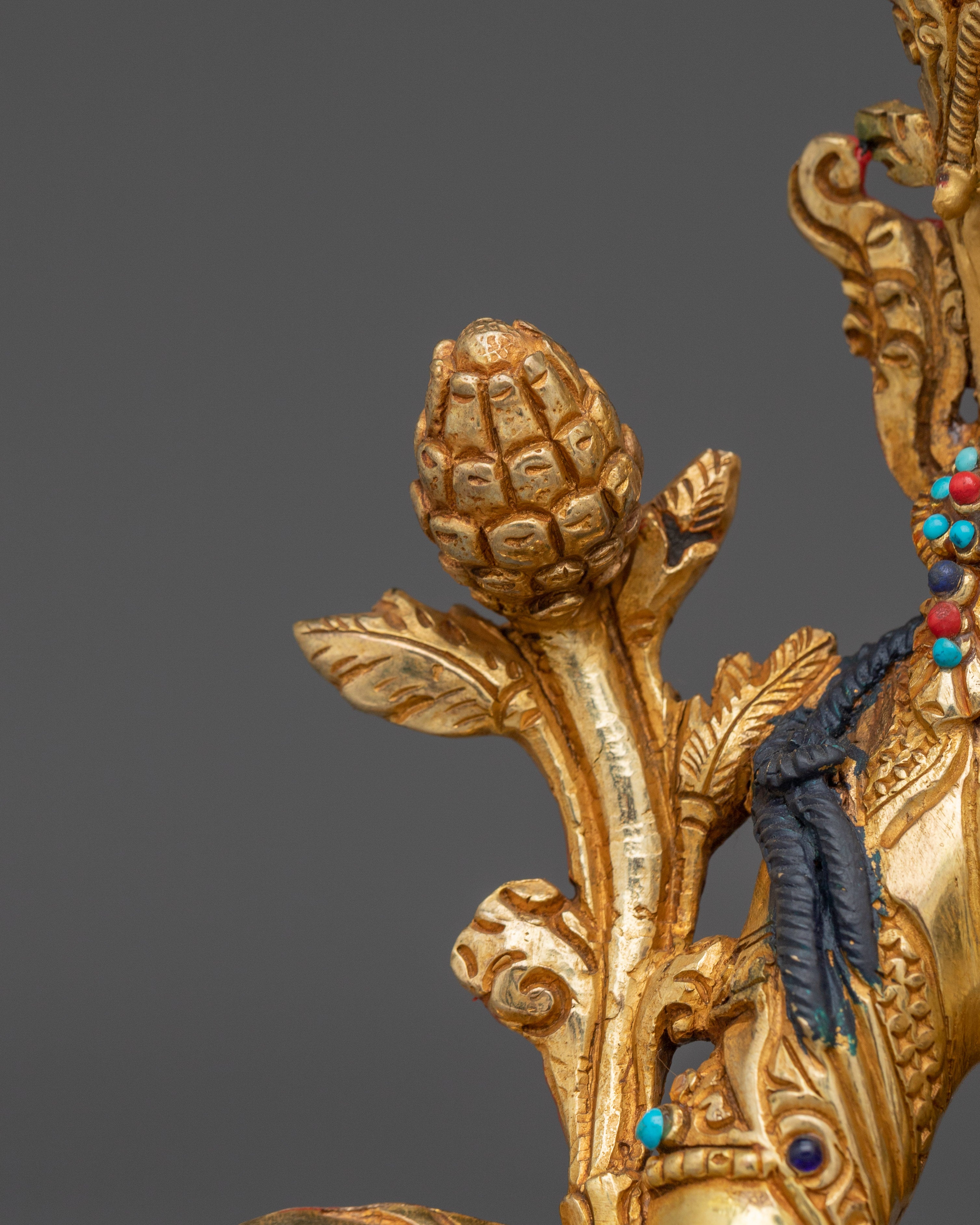 Green Tara Artwork for Protection | Copper Sculpture for Altar, Meditation & Decor