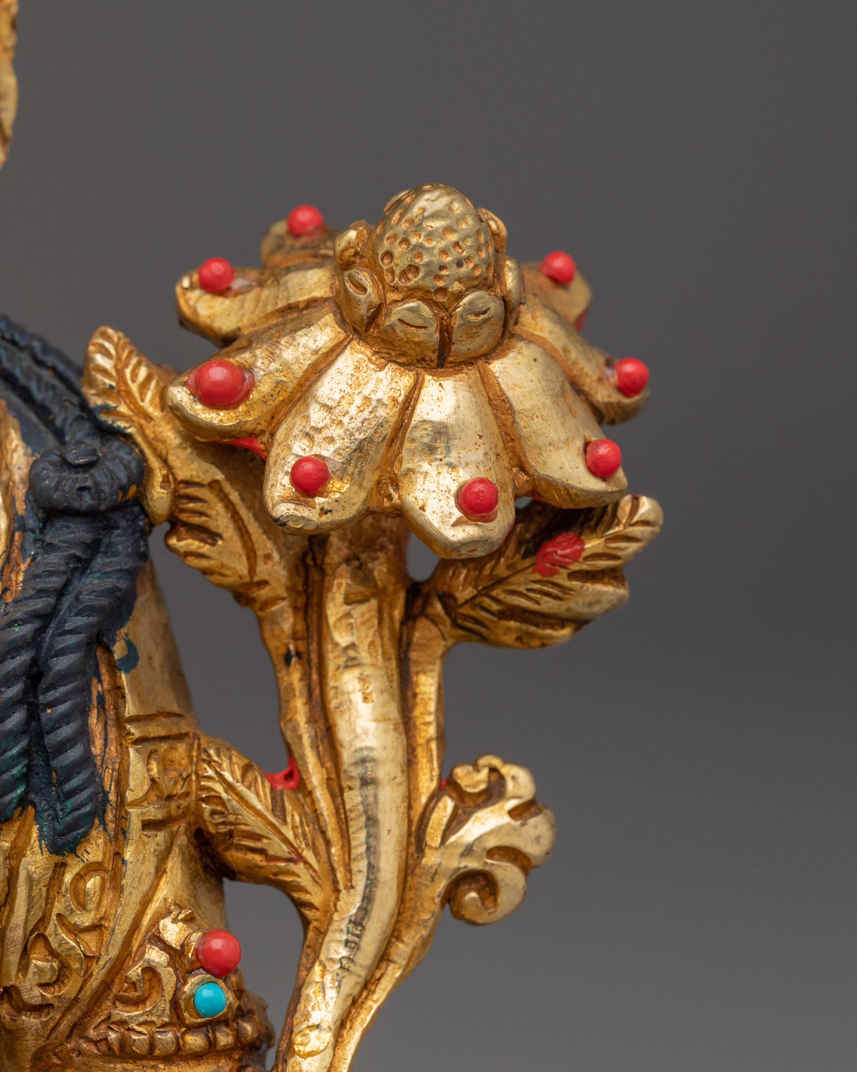 Green Tara Artwork for Protection | Copper Sculpture for Altar, Meditation & Decor