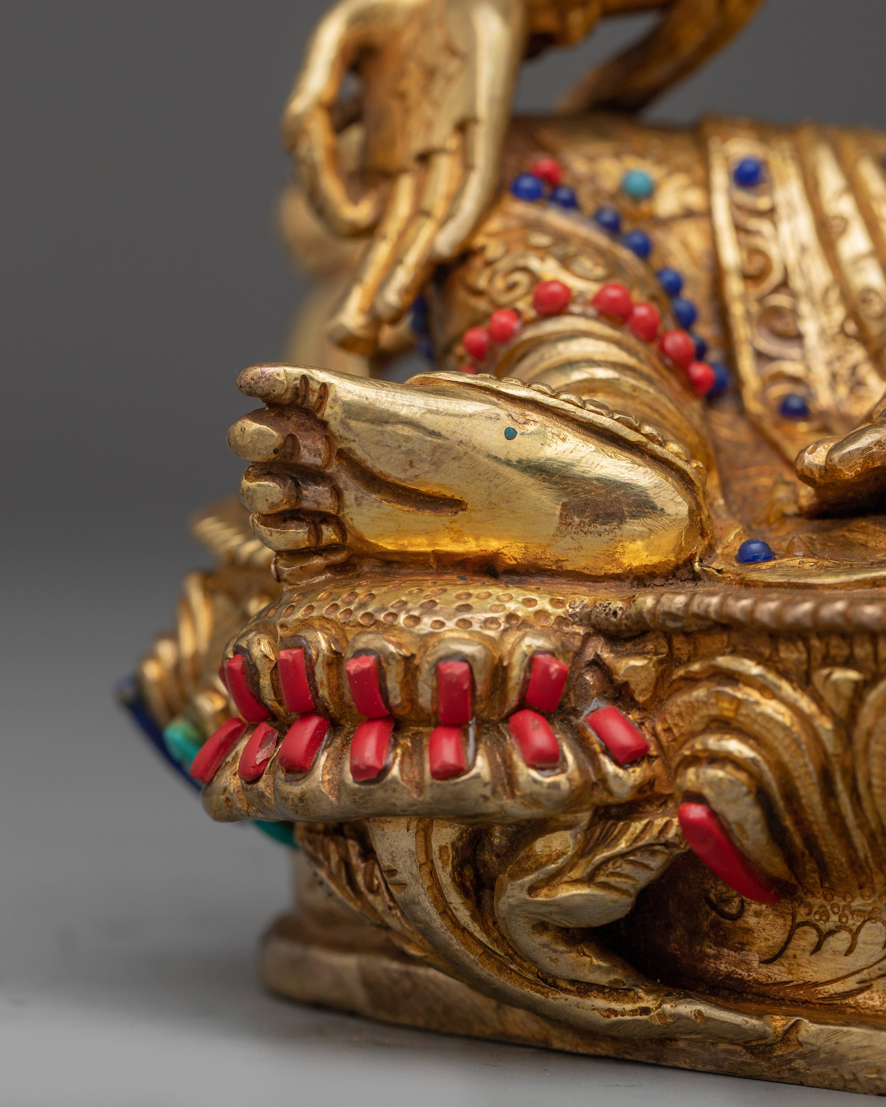 Green Tara Artwork for Protection | Copper Sculpture for Altar, Meditation & Decor