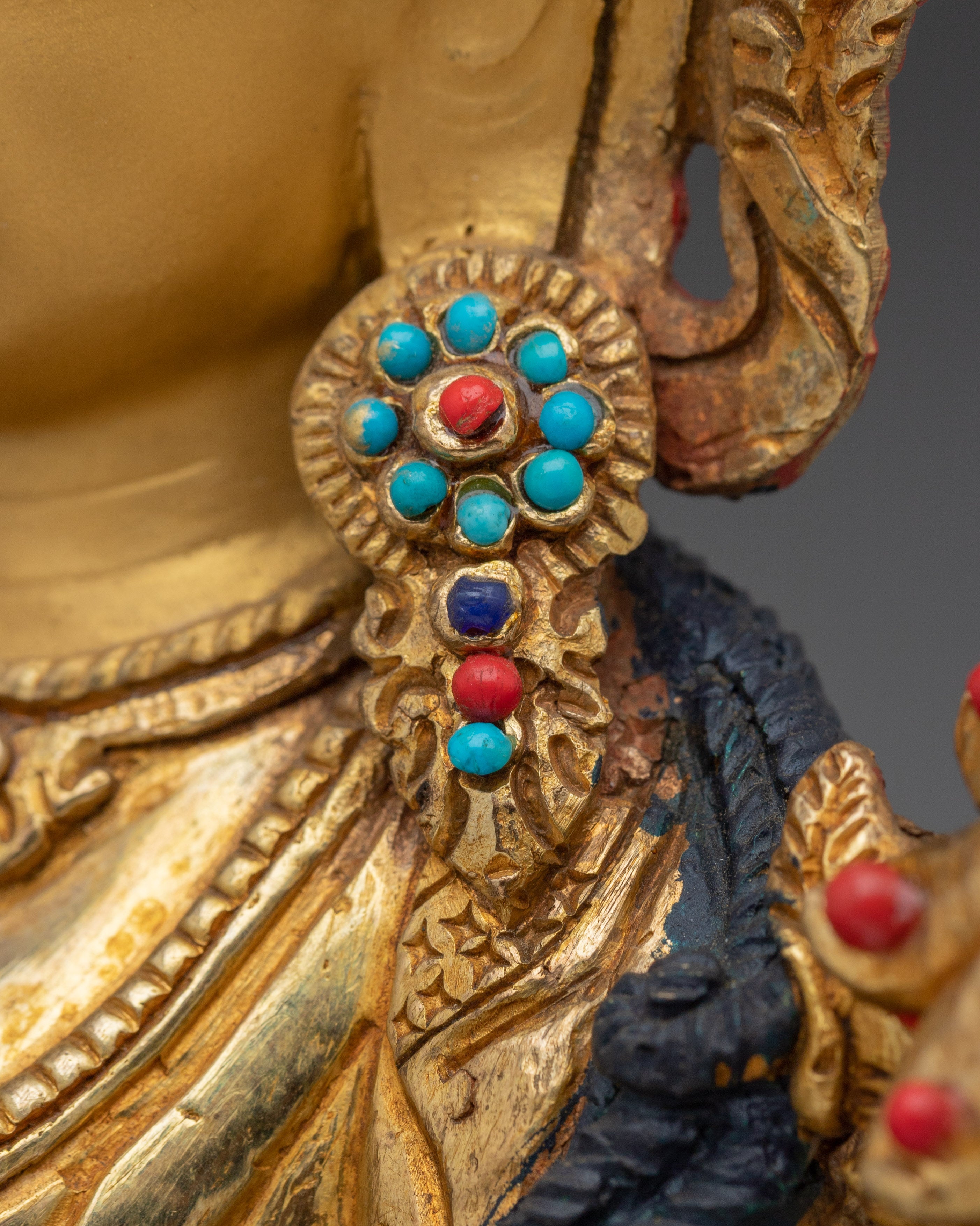 Green Tara Artwork for Protection | Copper Sculpture for Altar, Meditation & Decor