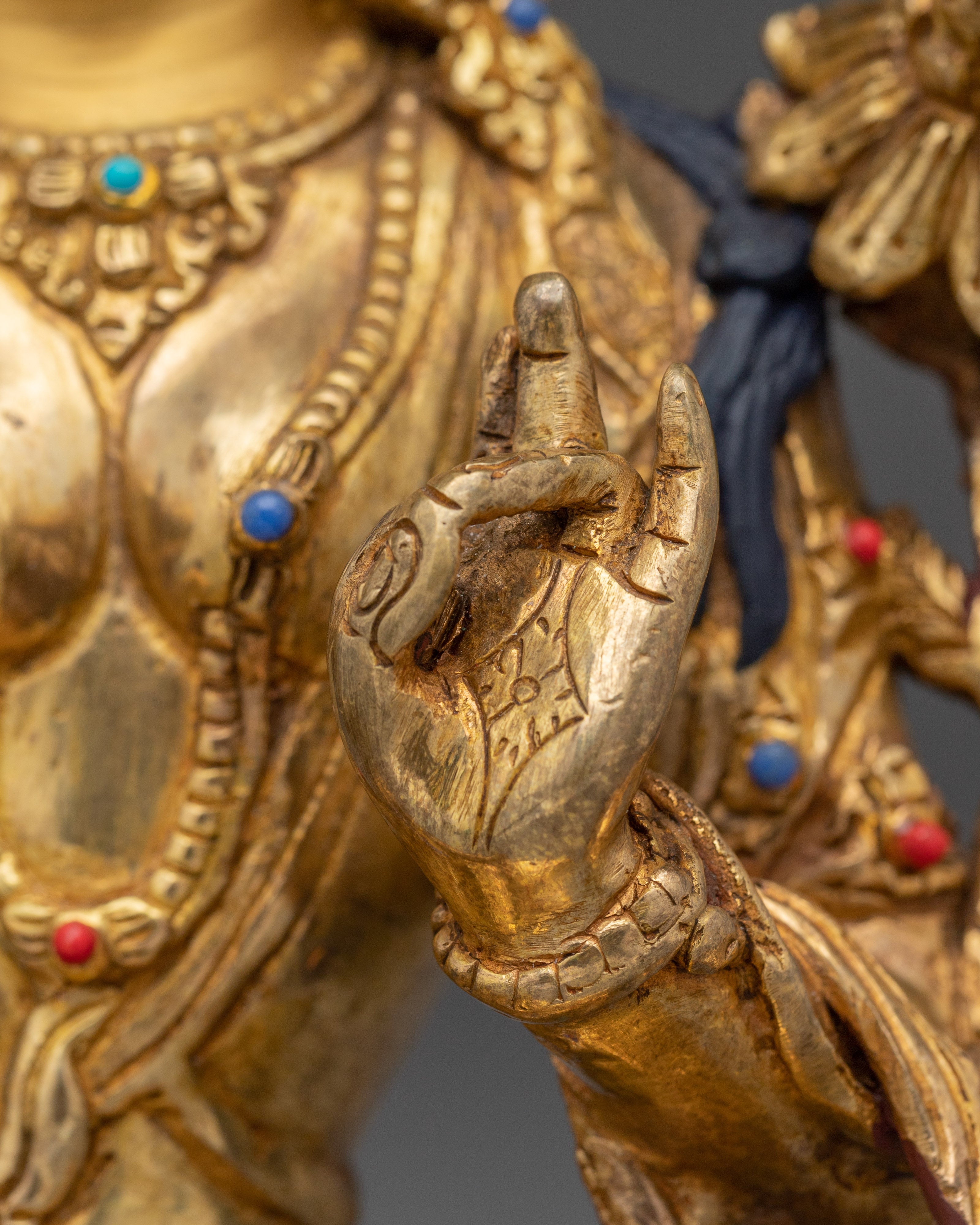 Green Tara Statue: Himalayan Handmade Artwork