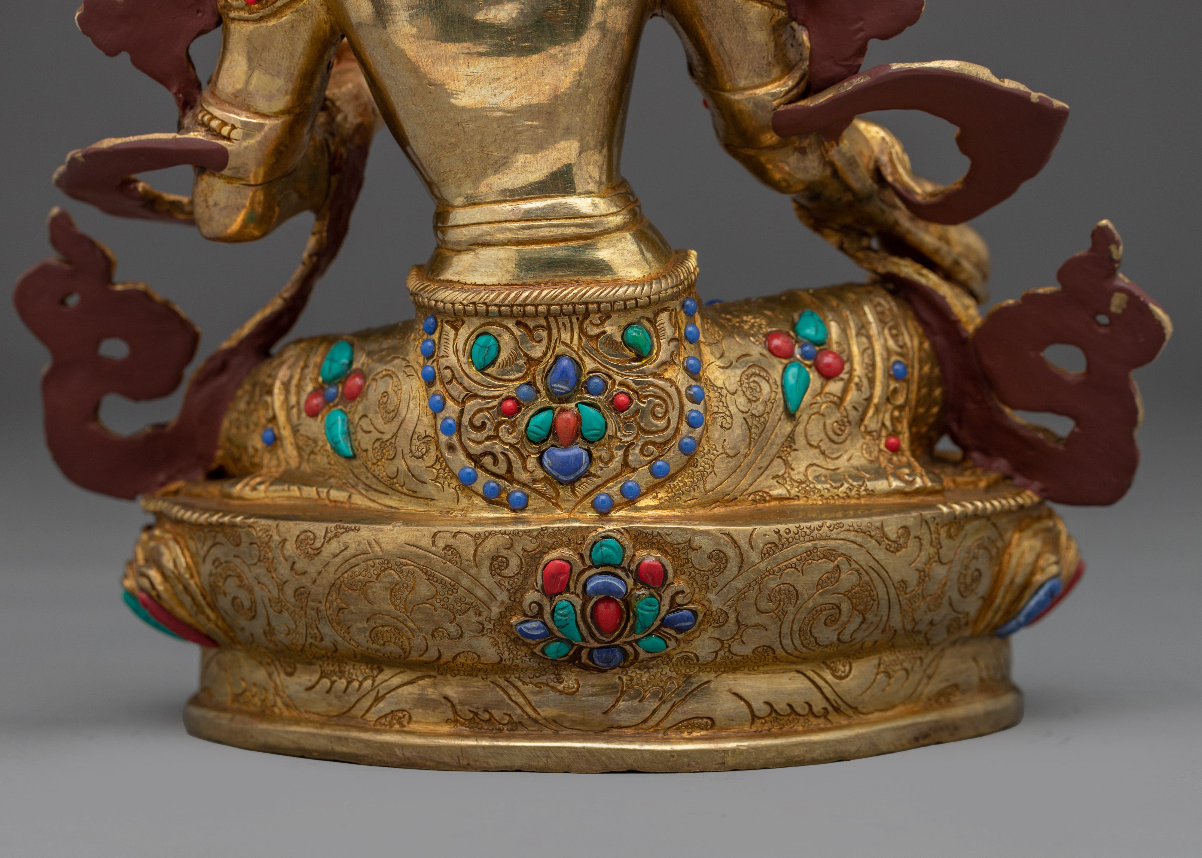 Green Tara Statue: Himalayan Handmade Artwork